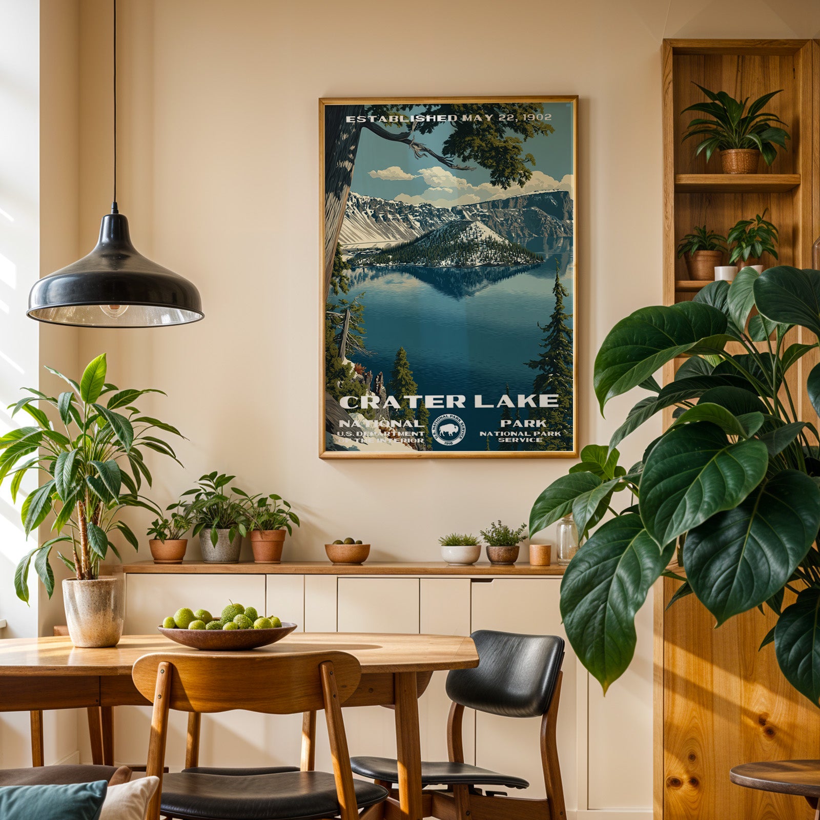 Crater Lake National Park Vintage WPA
