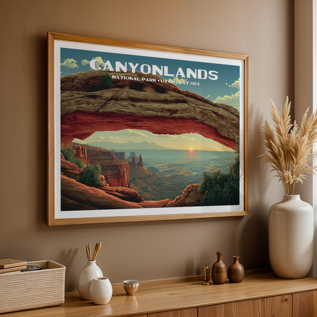 Canyonlands National Park Horizontal Vintage Art