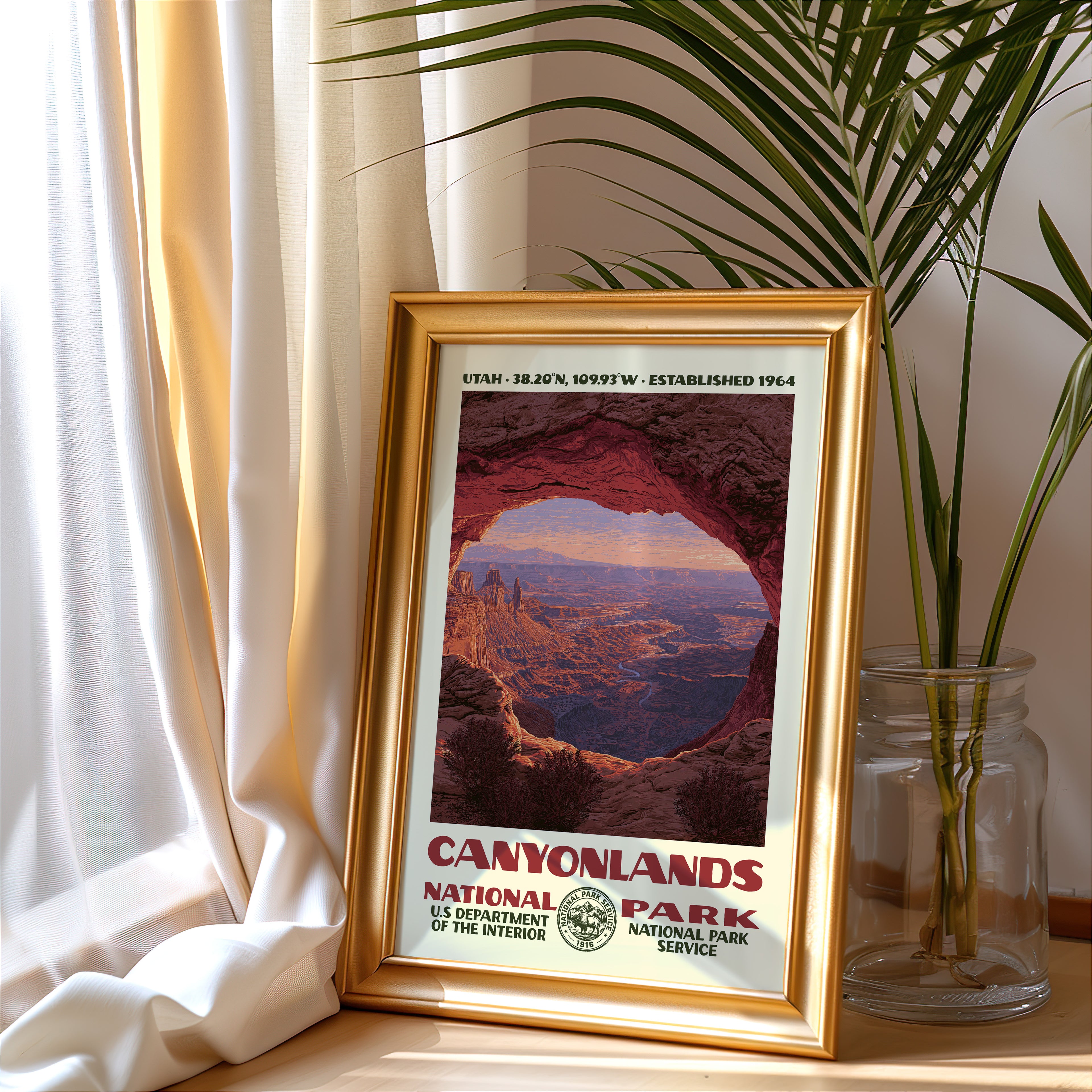Canyonlands National Park Vintage WPA Art