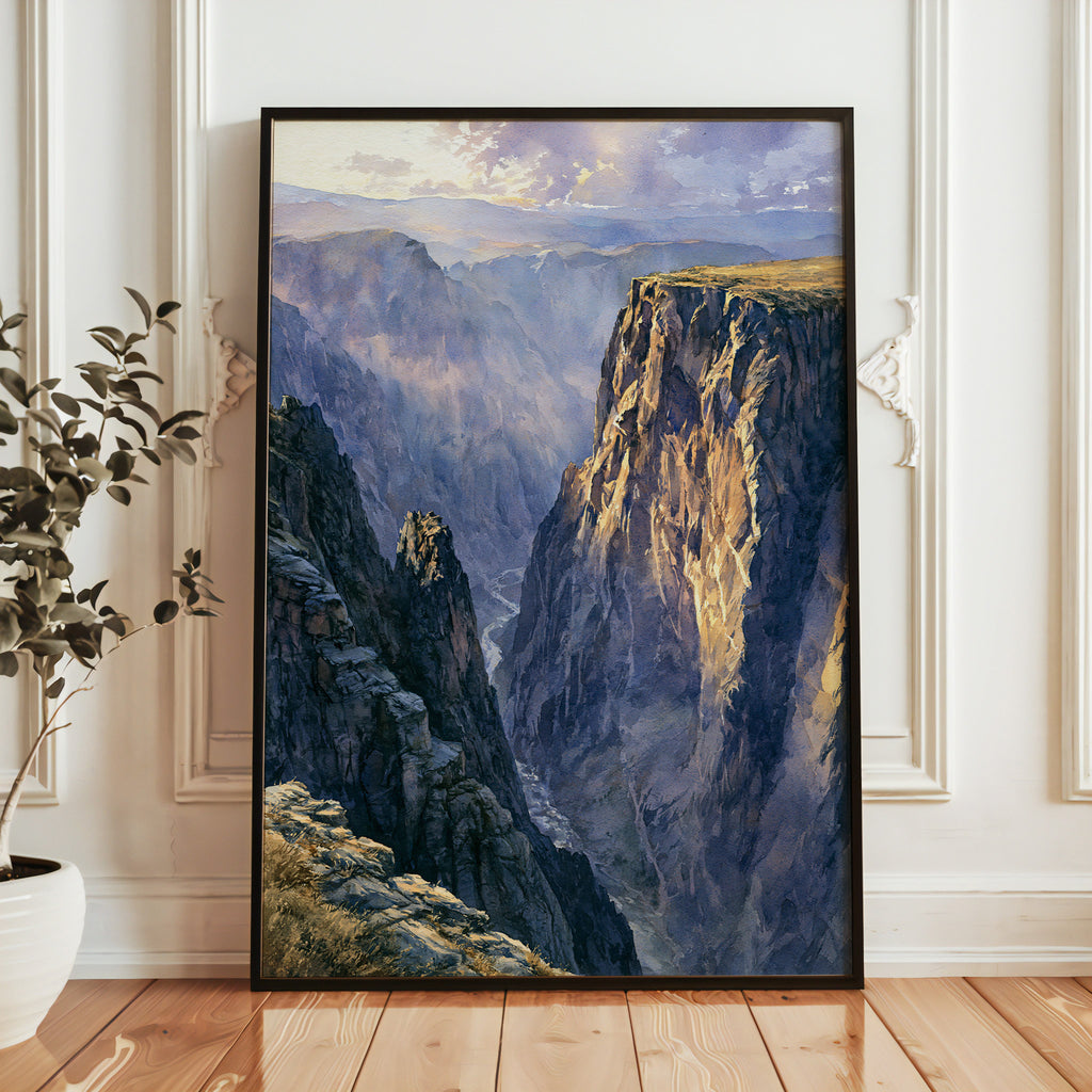 Black Canyon of the Gunnison National Park Watercolor Art