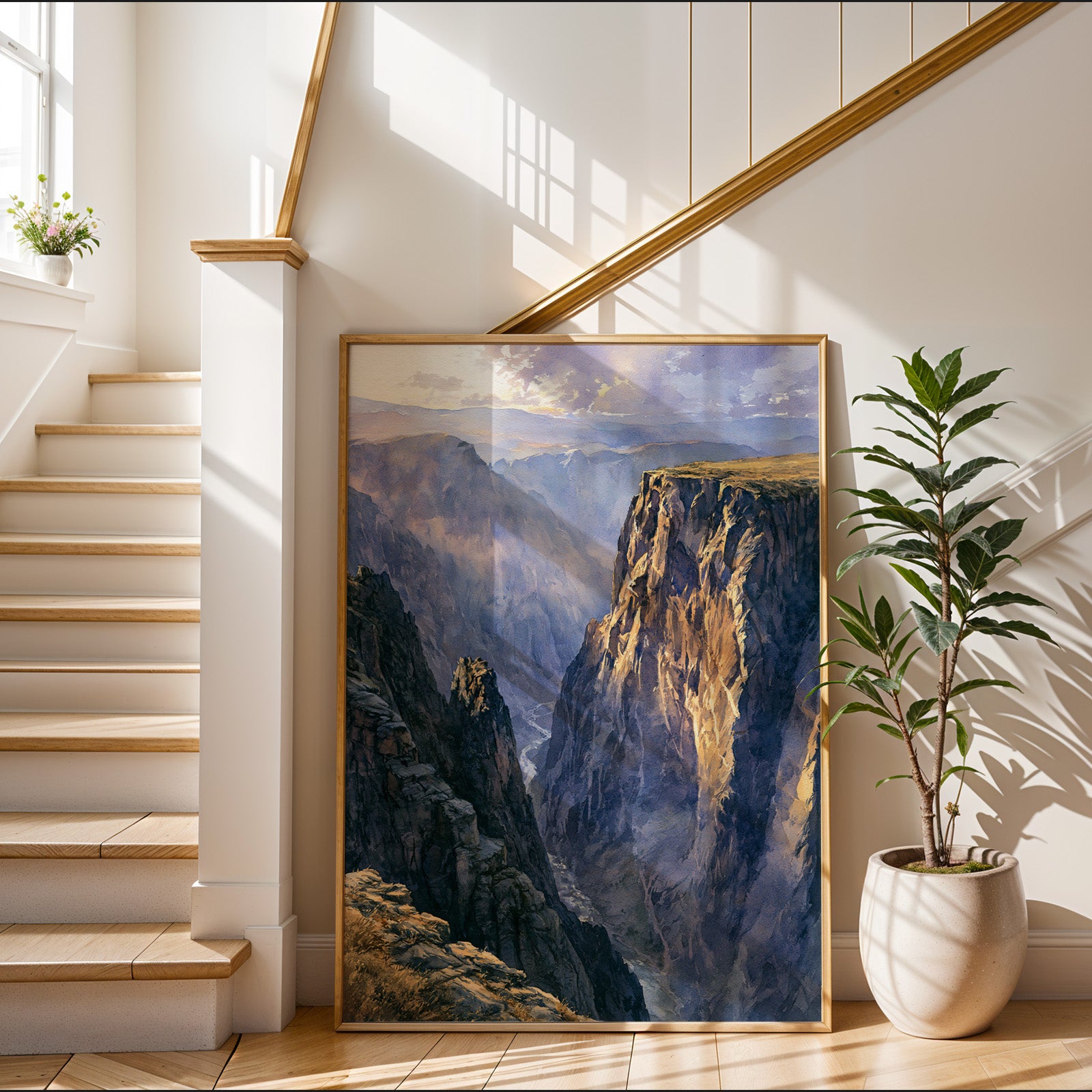 Black Canyon of the Gunnison National Park Watercolor Art