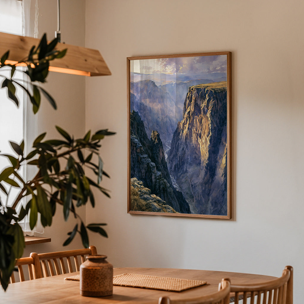 Black Canyon of the Gunnison National Park Watercolor Art
