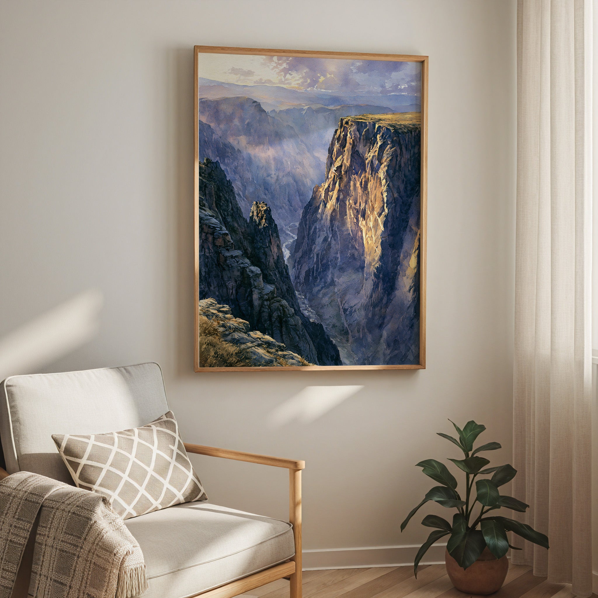 Black Canyon of the Gunnison National Park Watercolor Art