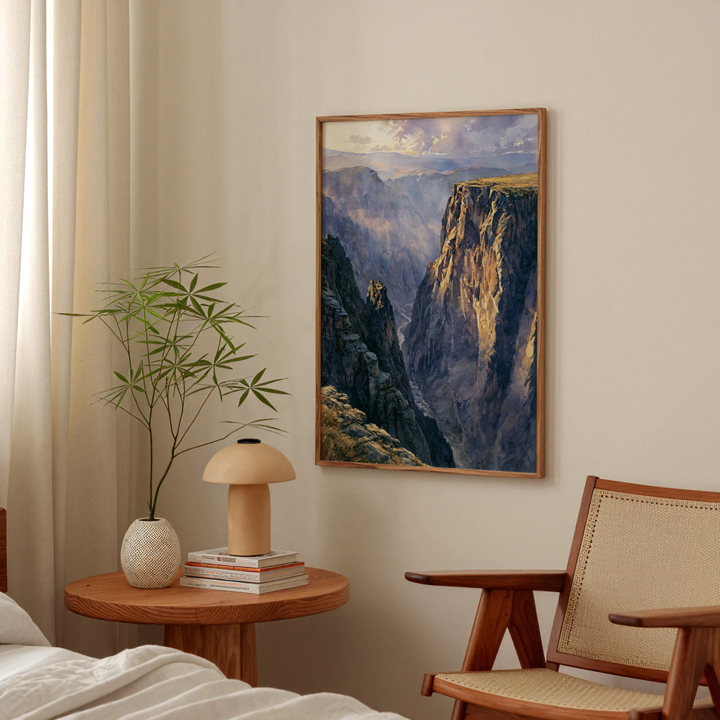 Black Canyon of the Gunnison National Park Watercolor Art