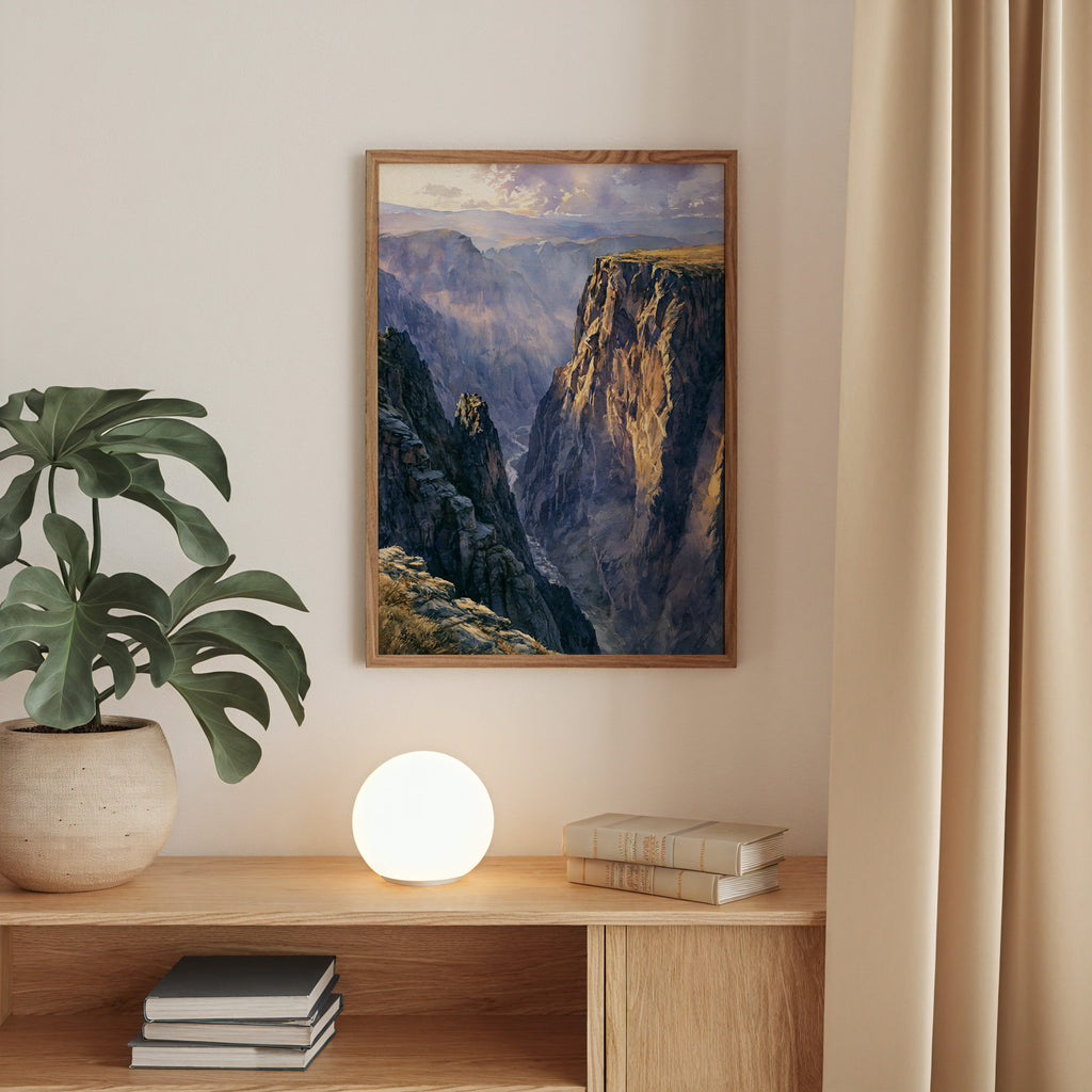 Black Canyon of the Gunnison National Park Watercolor Art
