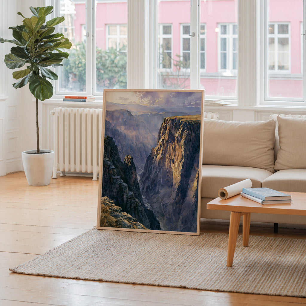 Black Canyon of the Gunnison National Park Watercolor Art