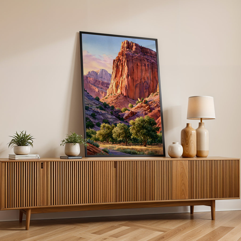 Capitol Reef National Park Watercolor Art