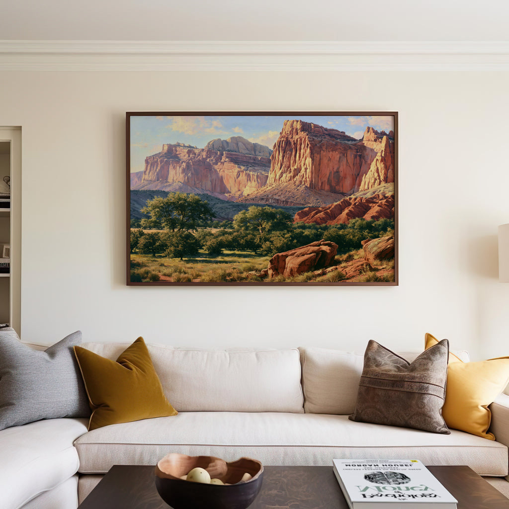 Capitol Reef National Park Classical Oil Painting