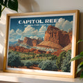 Capitol Reef National Park Horizontal Vintage Art