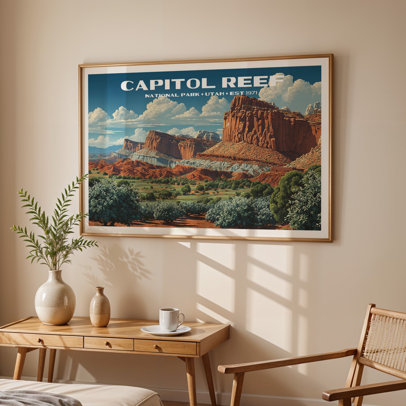 Capitol Reef National Park Horizontal Vintage Art