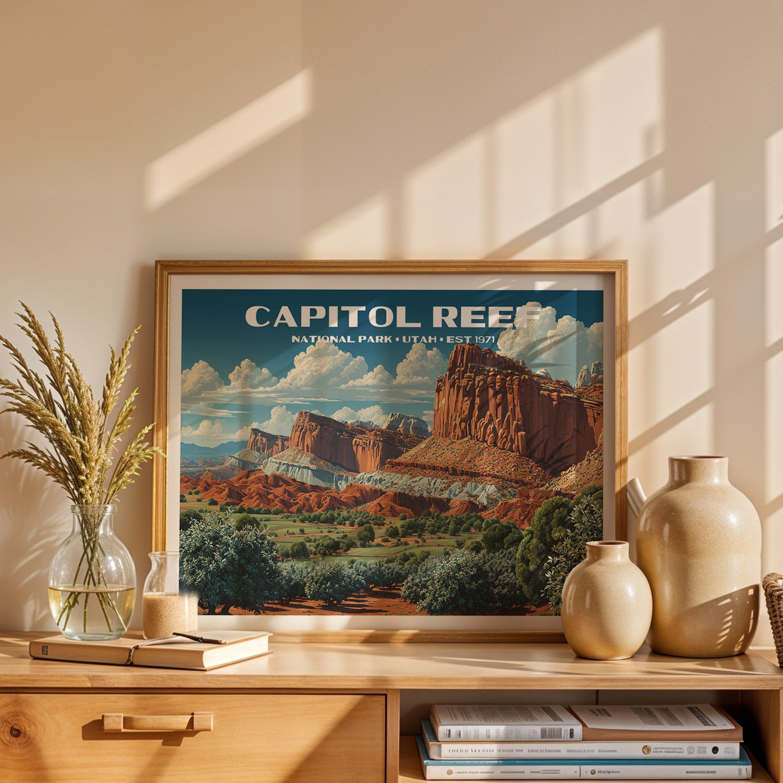 Capitol Reef National Park Horizontal Vintage Art