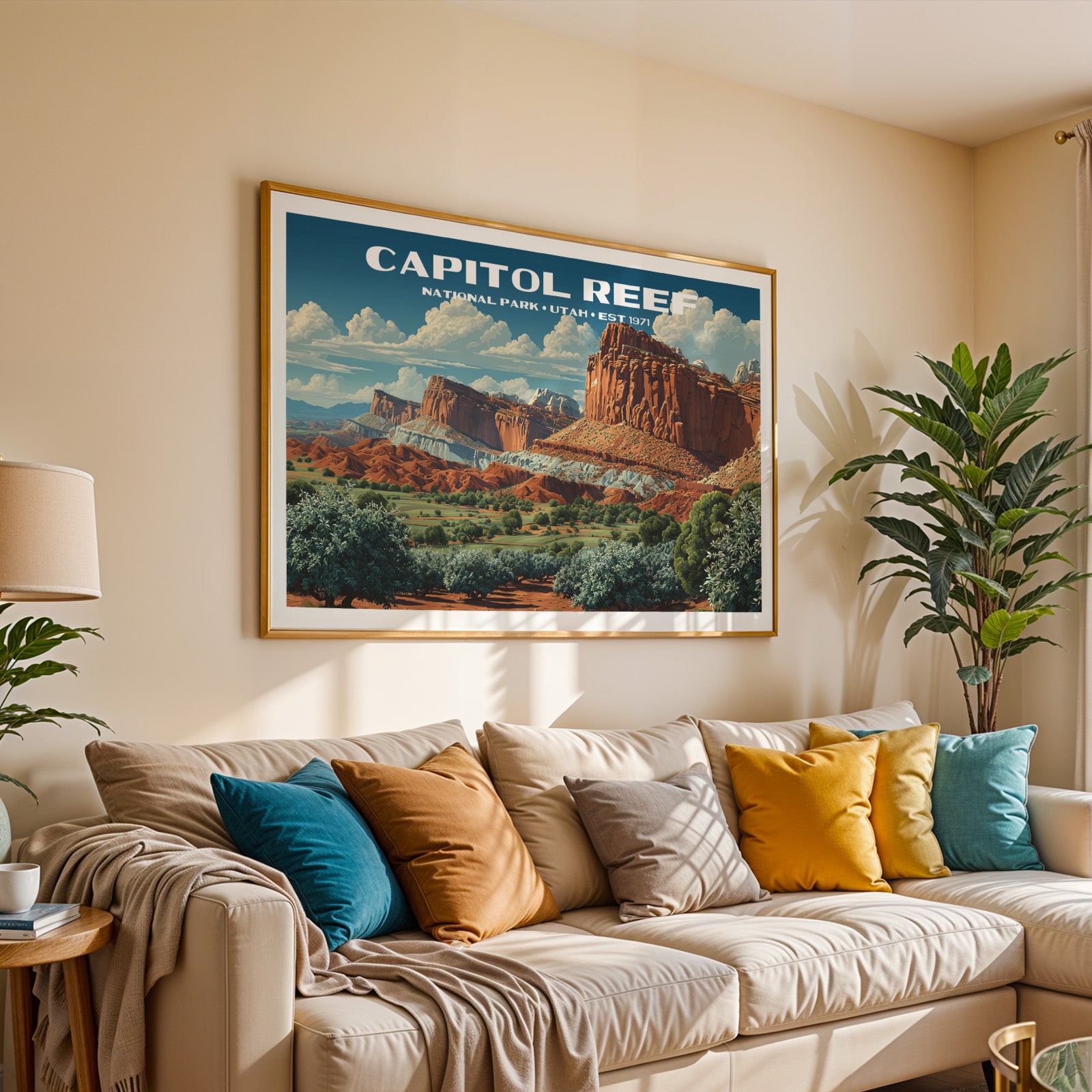 Capitol Reef National Park Horizontal Vintage Art