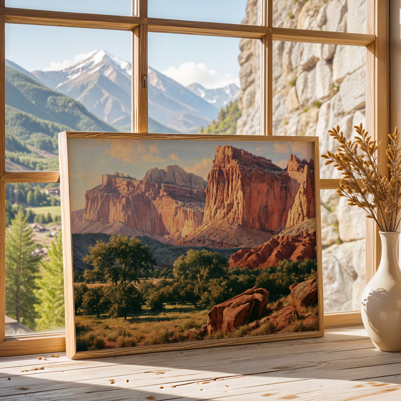 Capitol Reef National Park Classical Oil Painting