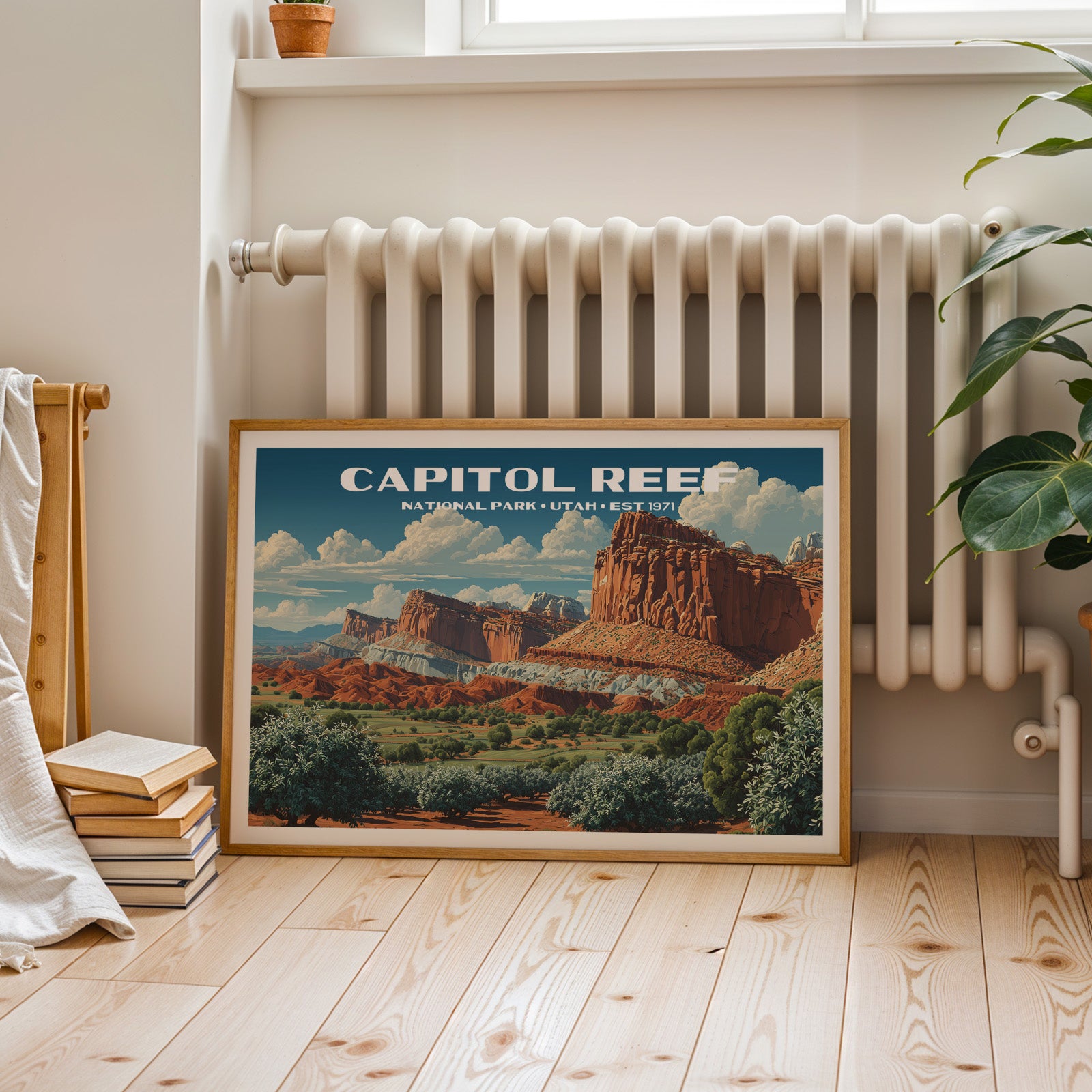 Capitol Reef National Park Horizontal Vintage Art