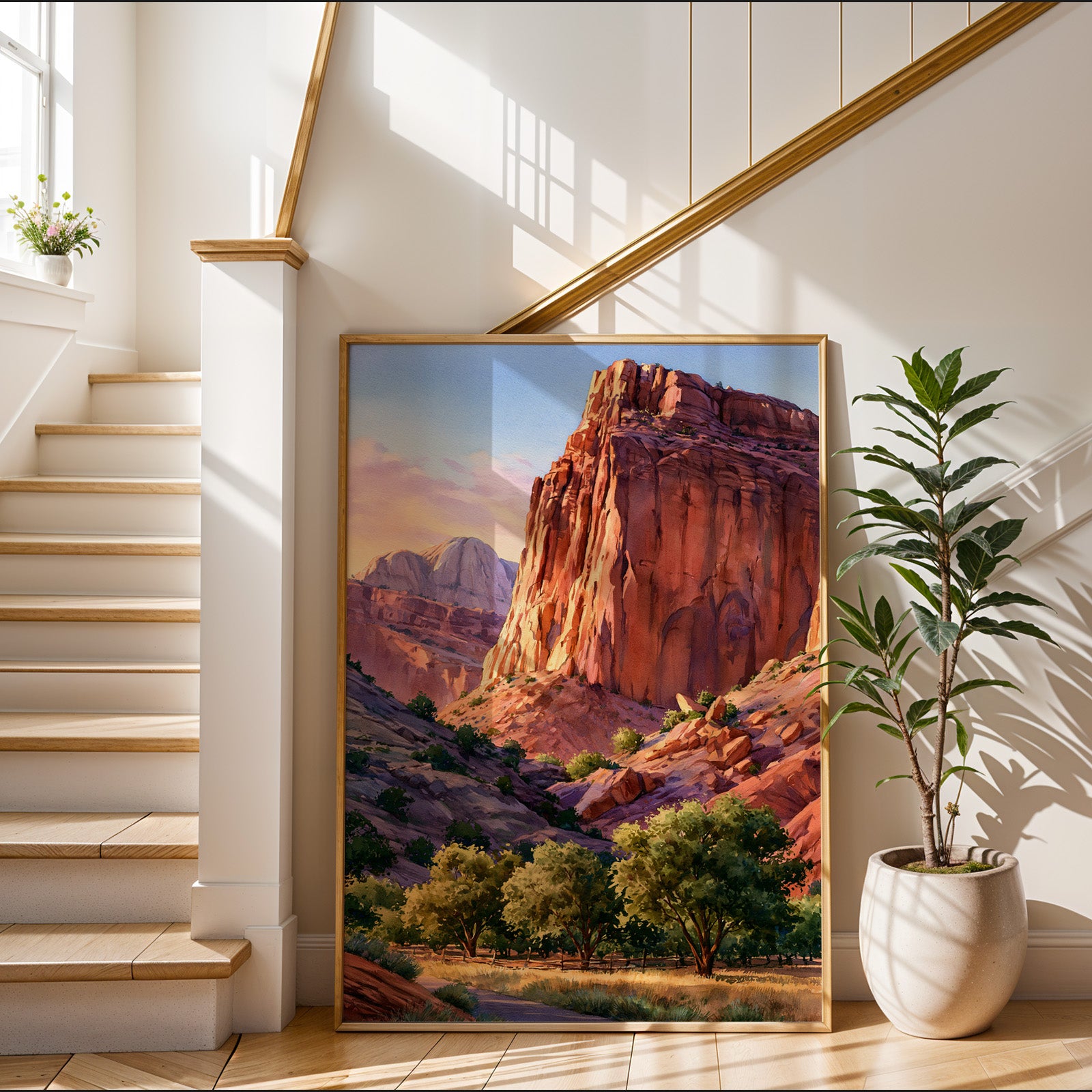 Capitol Reef National Park Watercolor Art