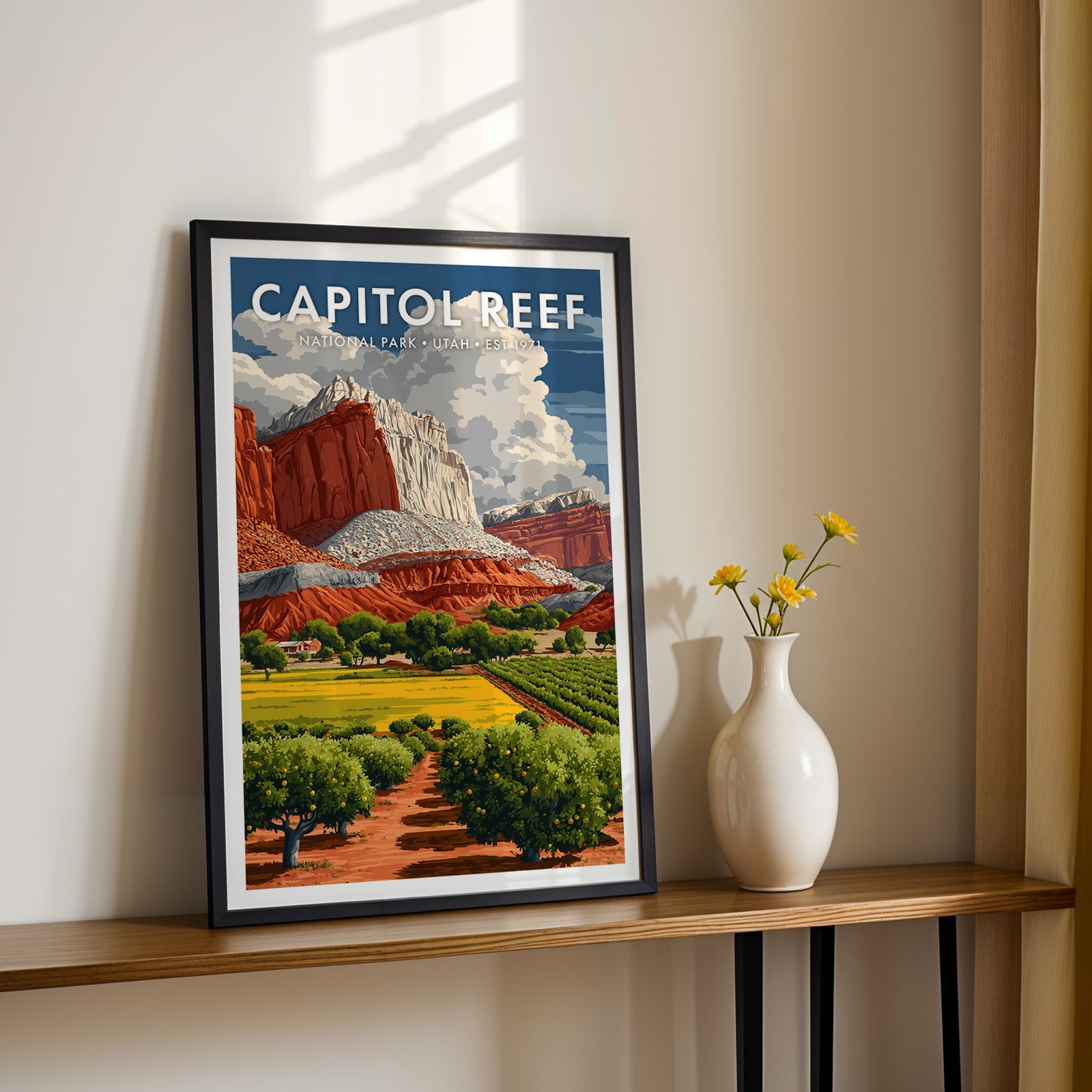 Retro Capitol Reef National Park Print