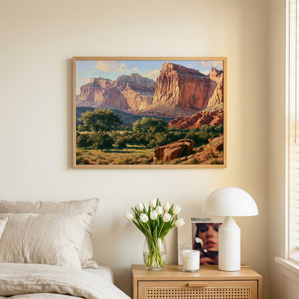 Capitol Reef National Park Classical Oil Painting