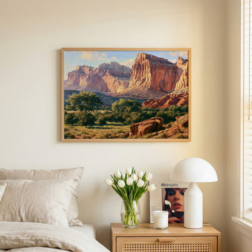 Capitol Reef National Park Classical Oil Painting