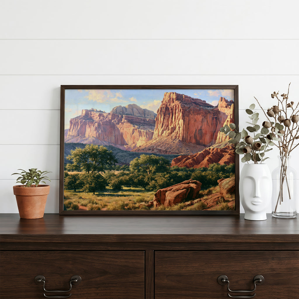 Capitol Reef National Park Classical Oil Painting