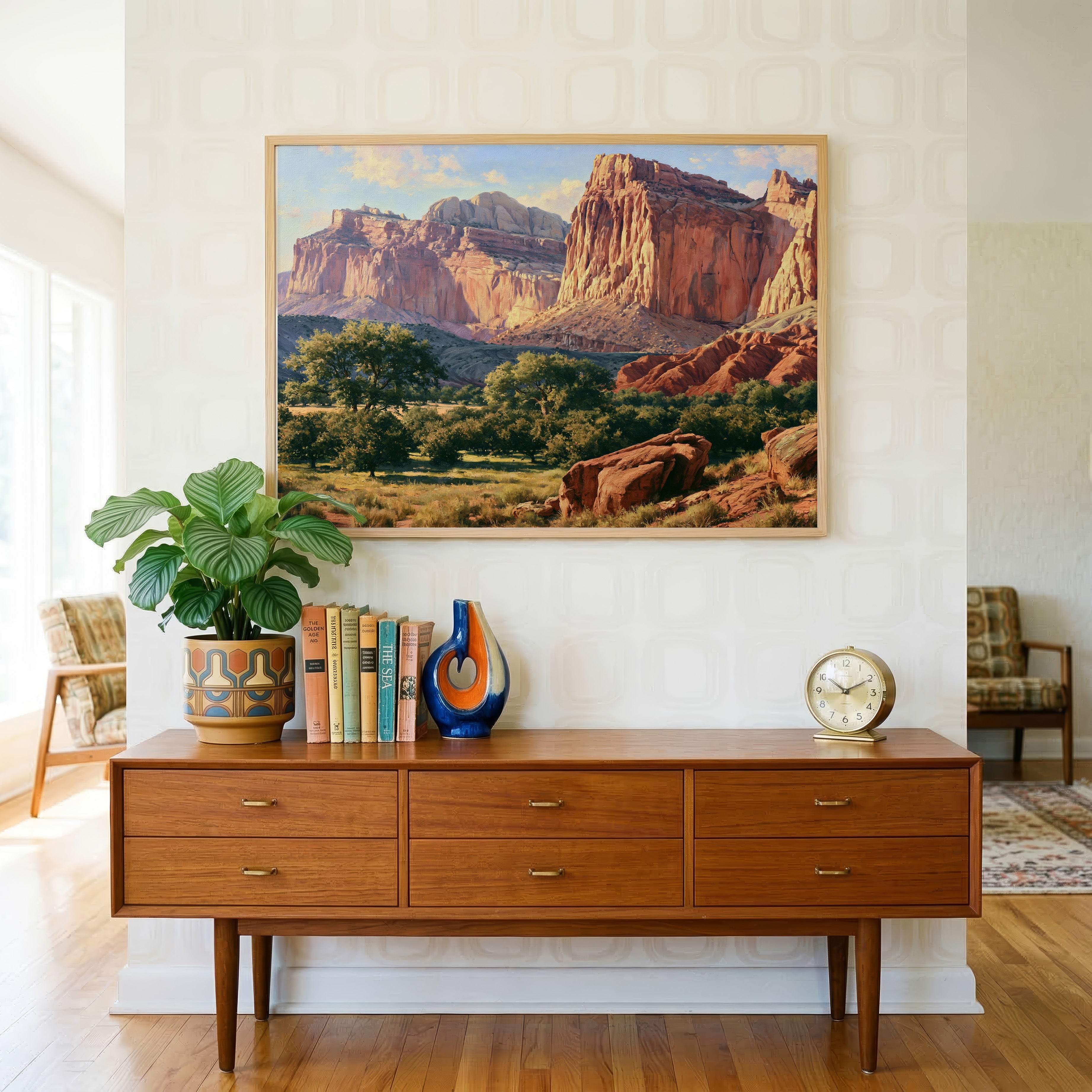 Capitol Reef National Park Classical Oil Painting