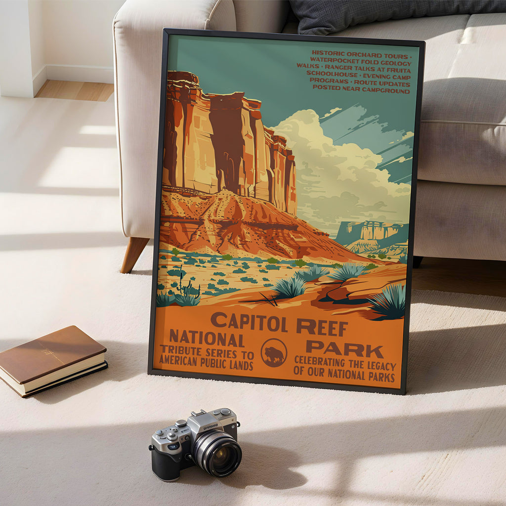 Capitol Reef National Park Vintage WPA Art