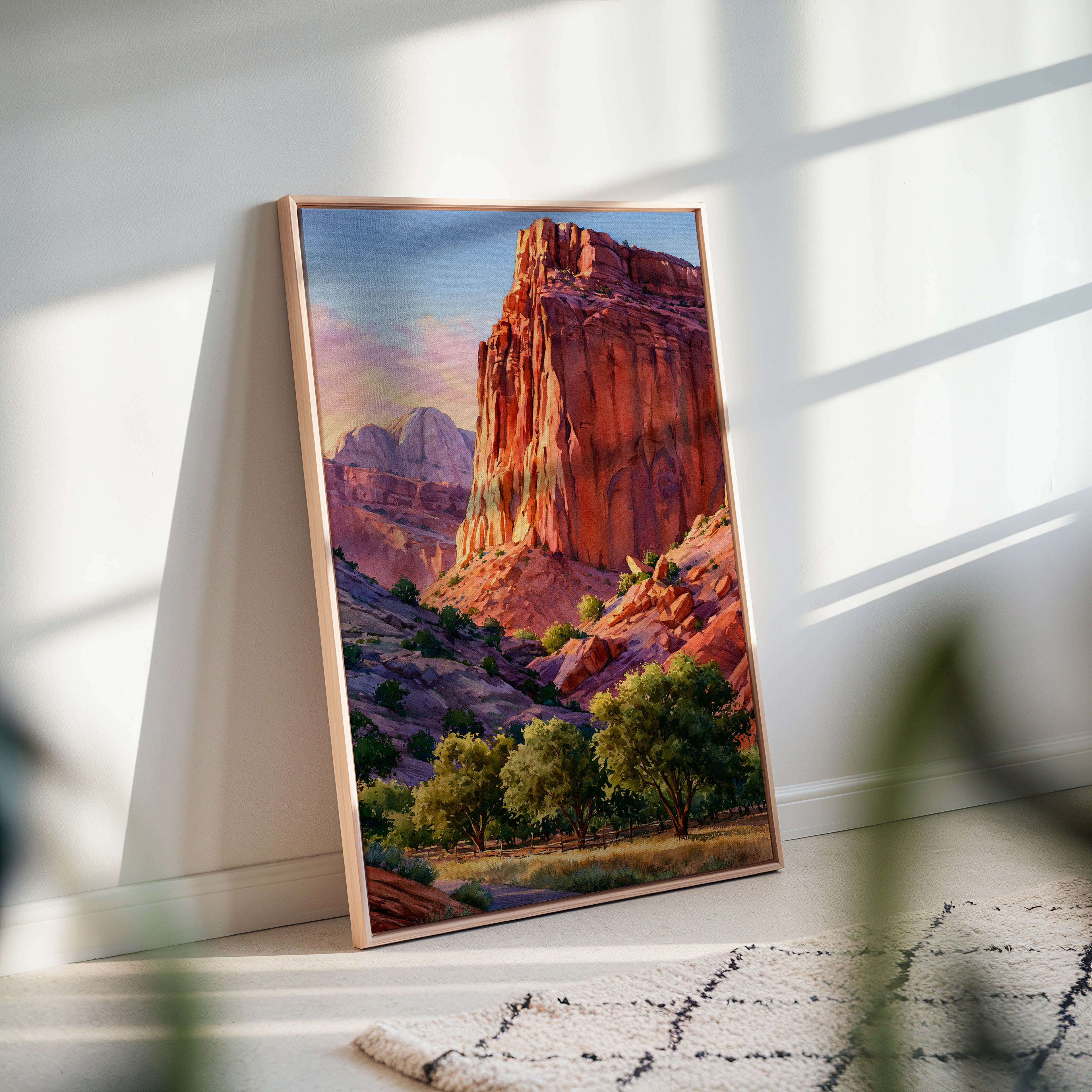 Capitol Reef National Park Watercolor Art