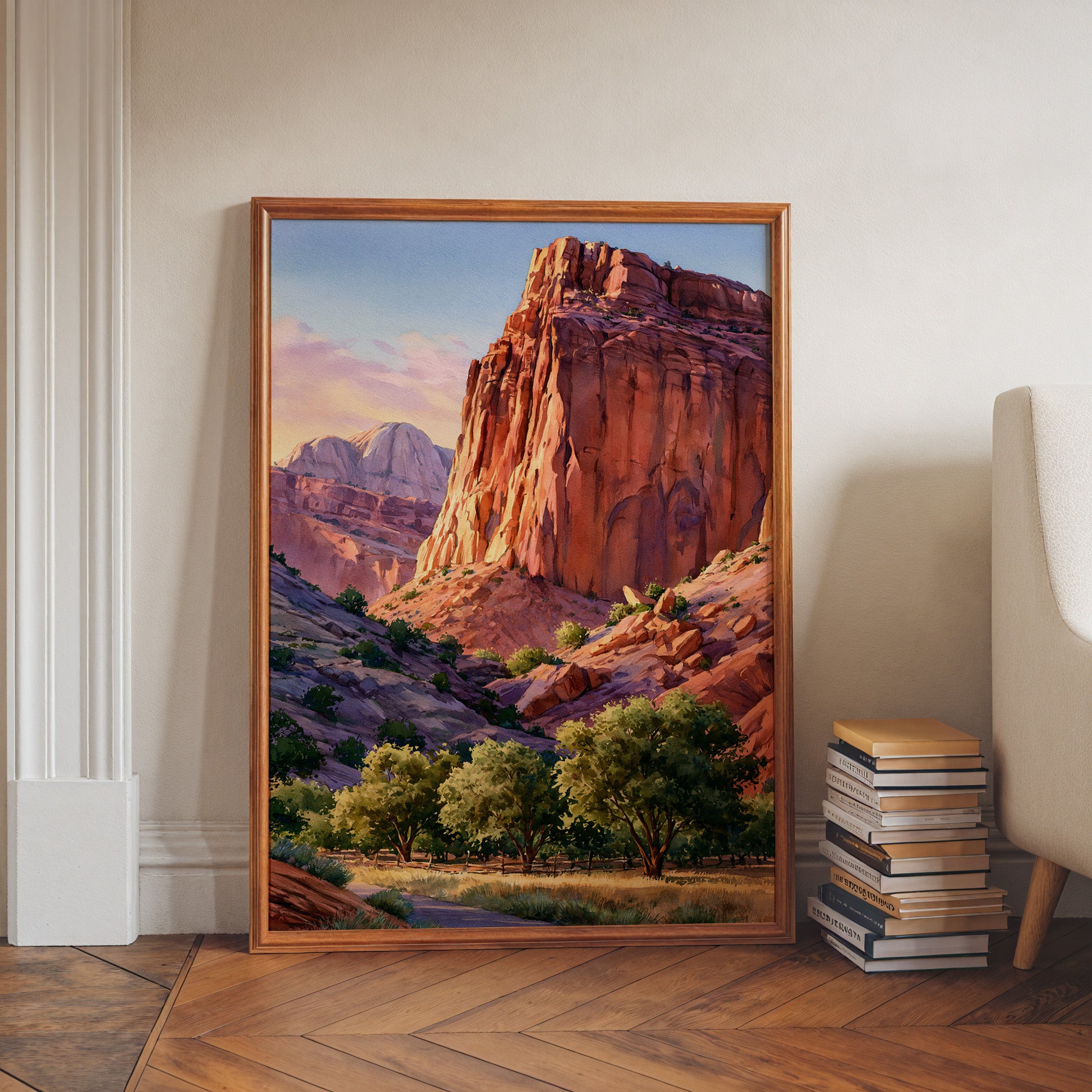 Capitol Reef National Park Watercolor Art