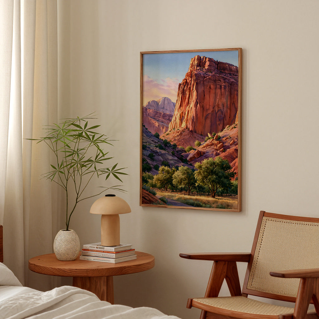 Capitol Reef National Park Watercolor Art