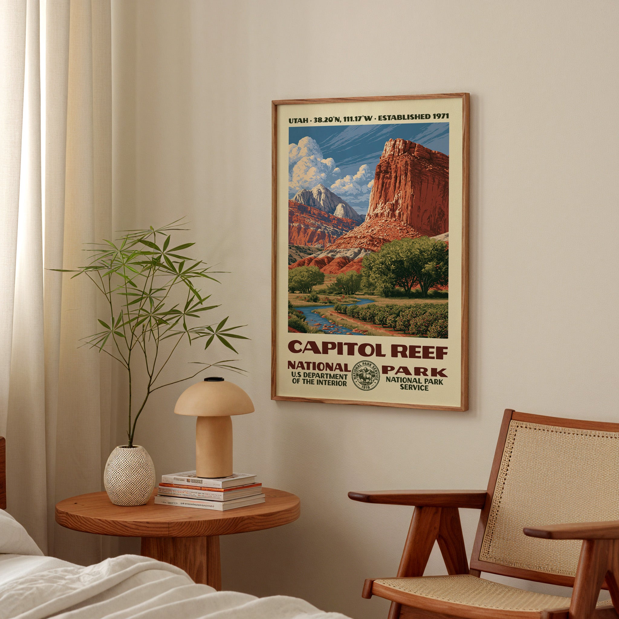 Capitol Reef National Park Vintage WPA Art