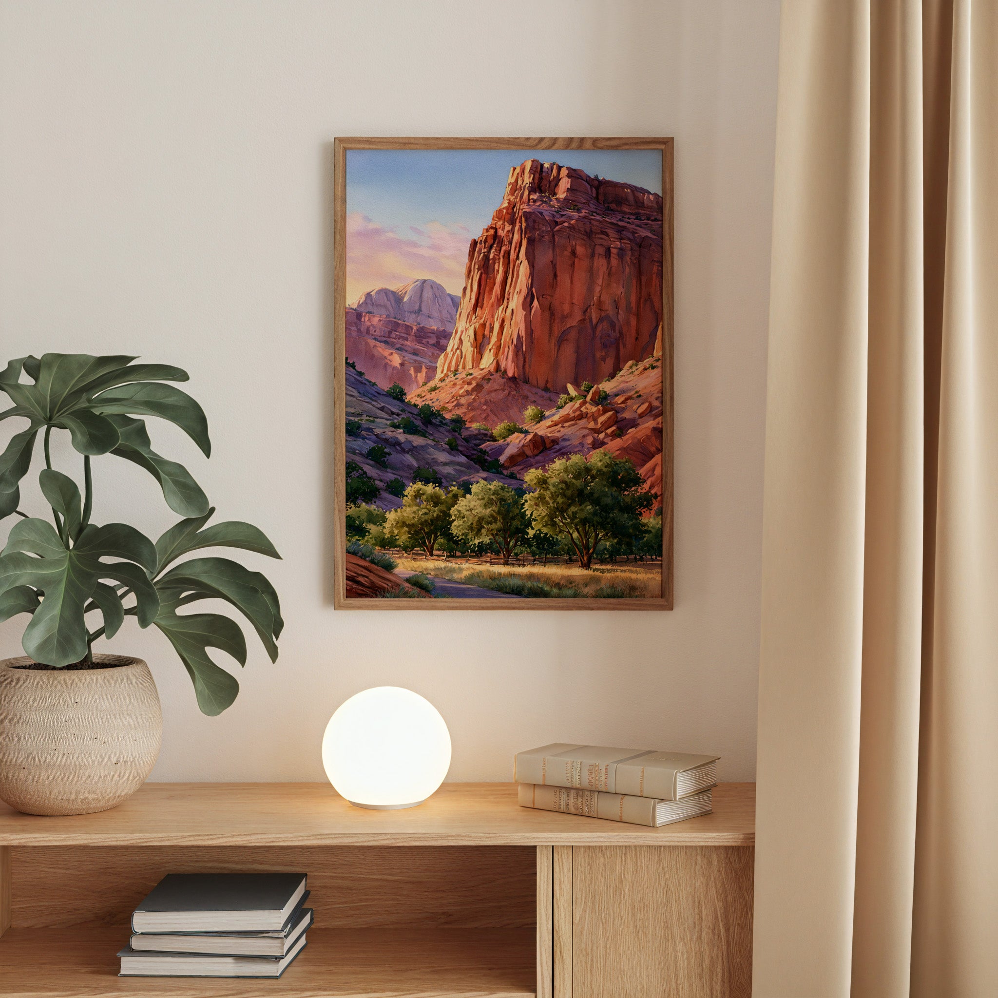 Capitol Reef National Park Watercolor Art