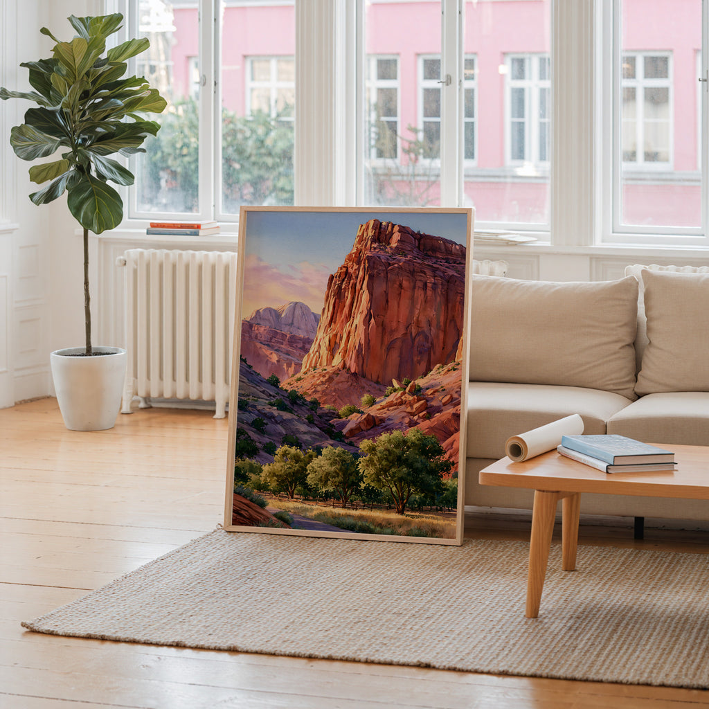 Capitol Reef National Park Watercolor Art