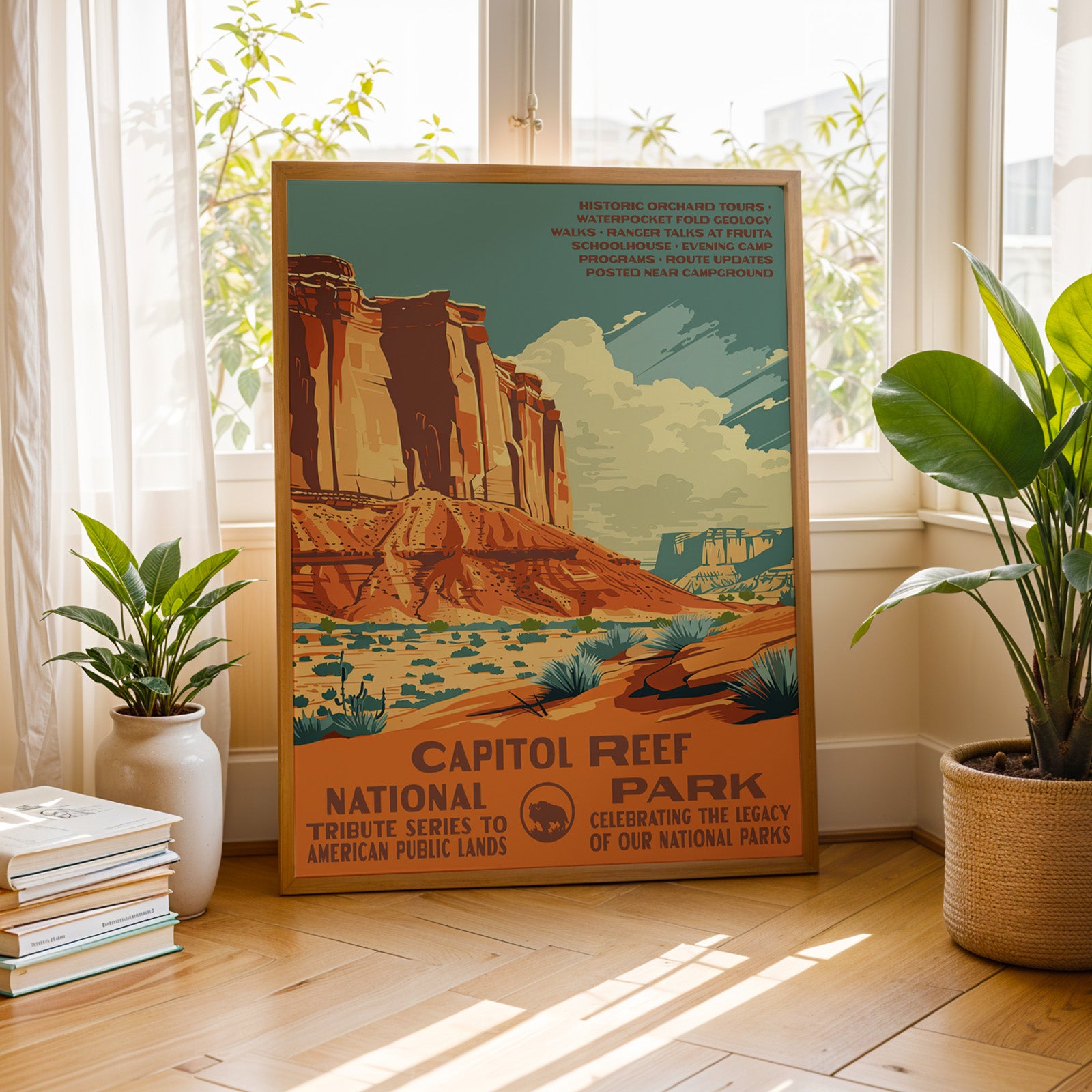 Capitol Reef National Park Vintage WPA Art