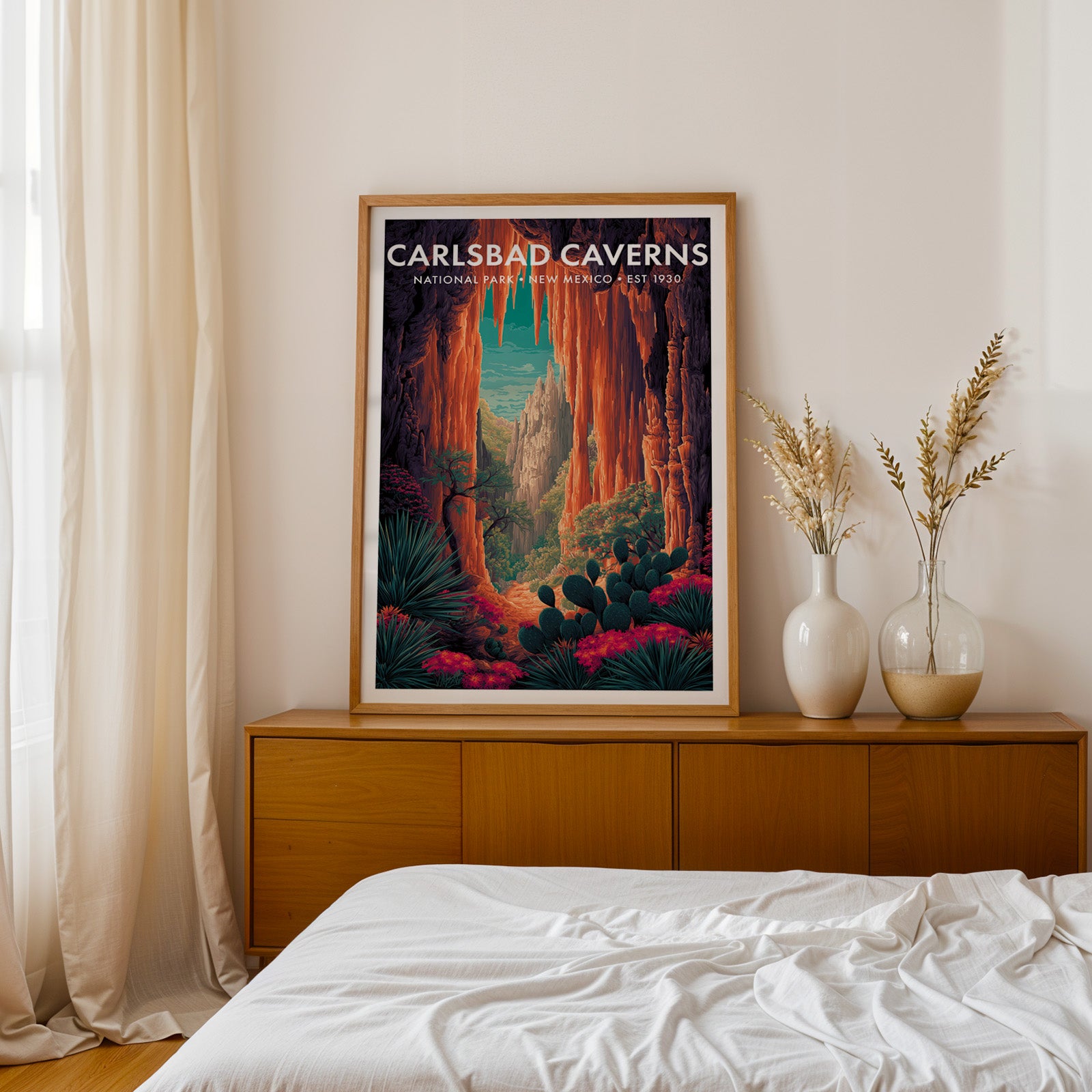 Retro Carlsbad Caverns National Park Print