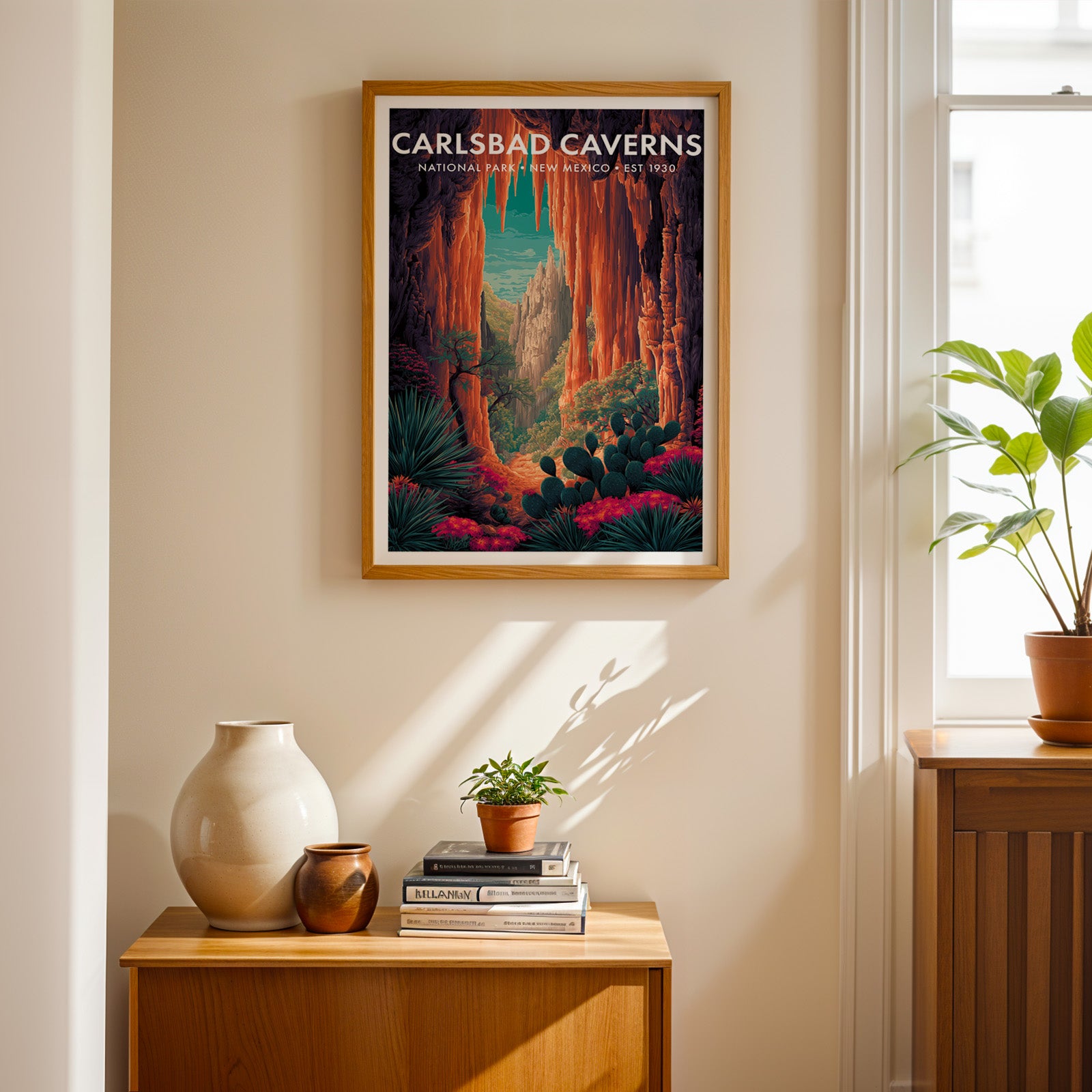 Retro Carlsbad Caverns National Park Print