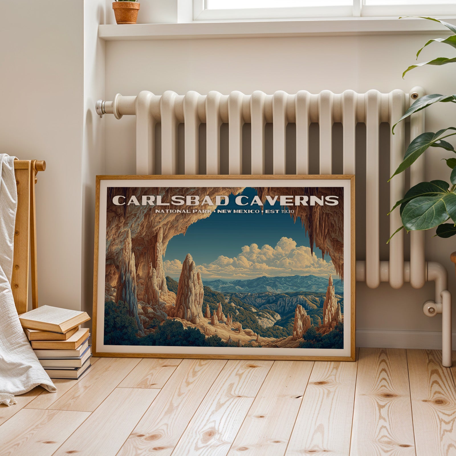 Carlsbad Caverns National Park Horizontal Vintage Art