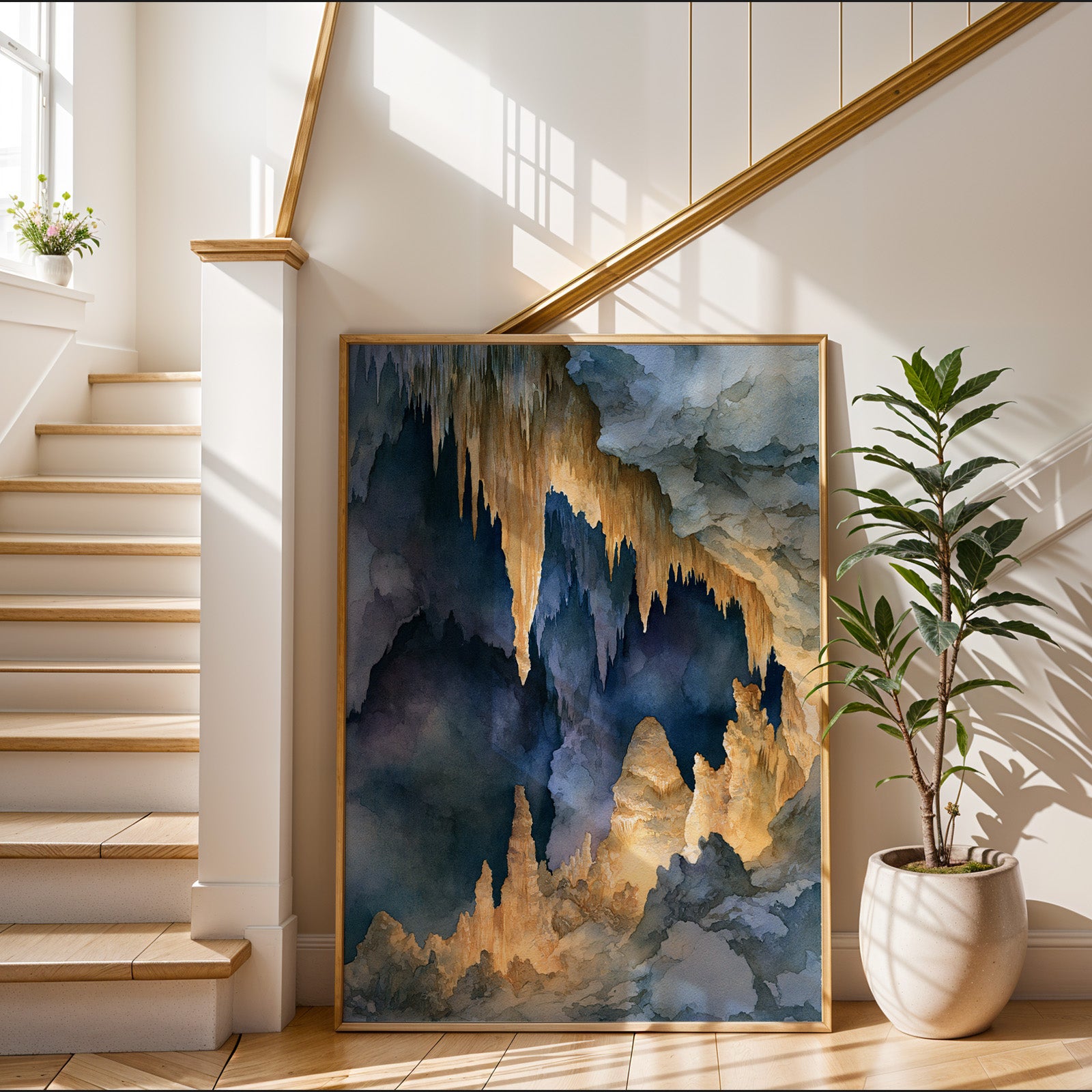 Carlsbad Caverns National Park Watercolor Art