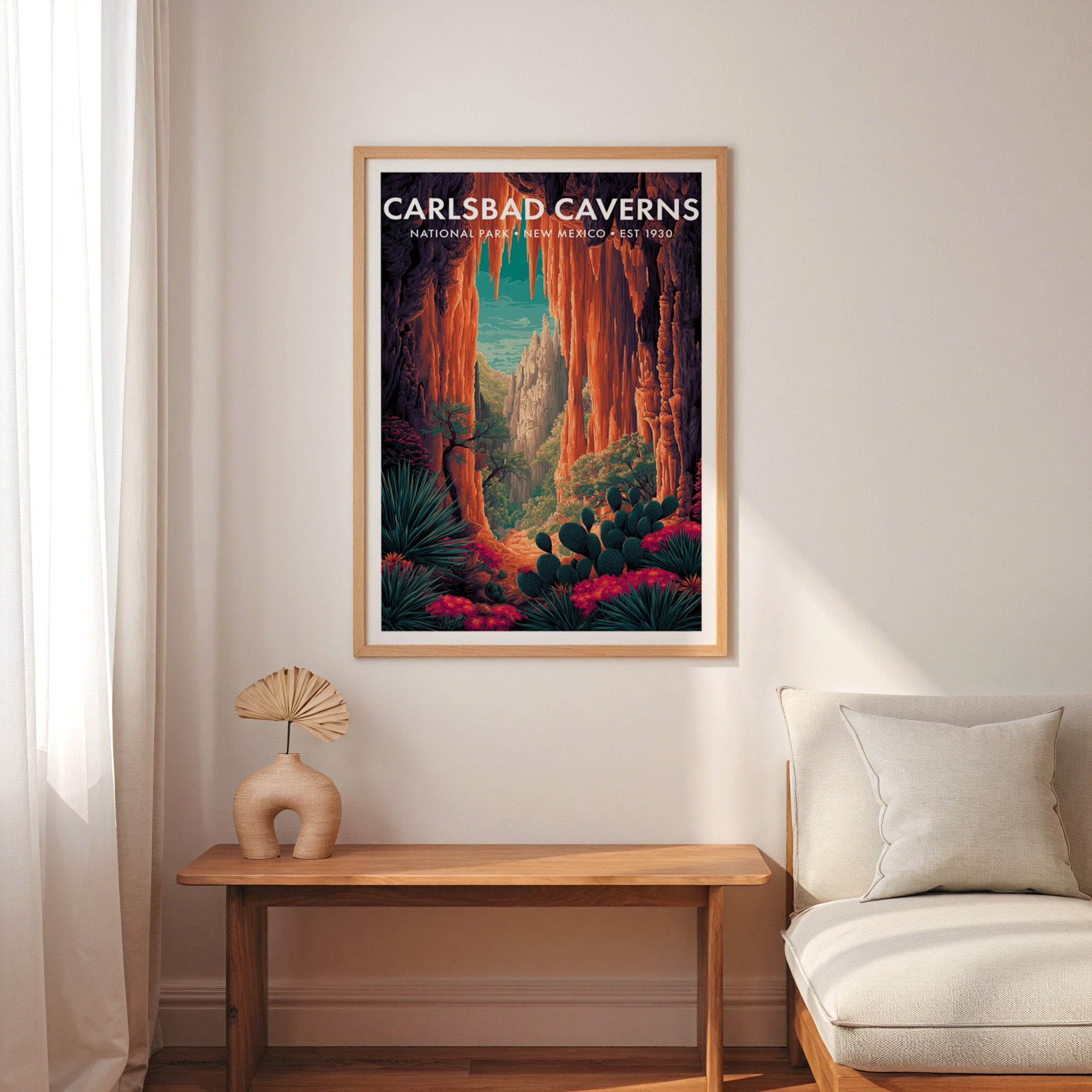Retro Carlsbad Caverns National Park Print