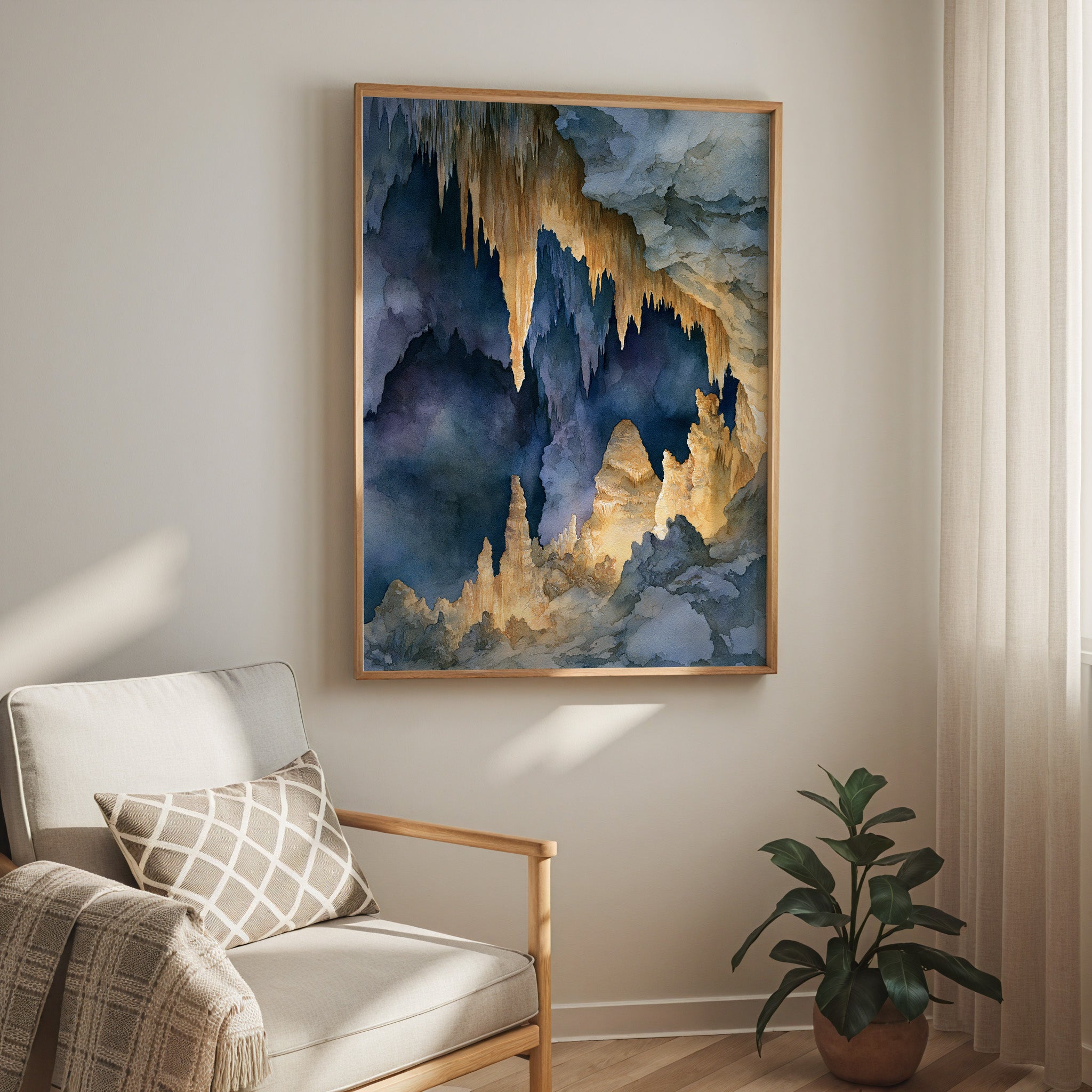 Carlsbad Caverns National Park Watercolor Art
