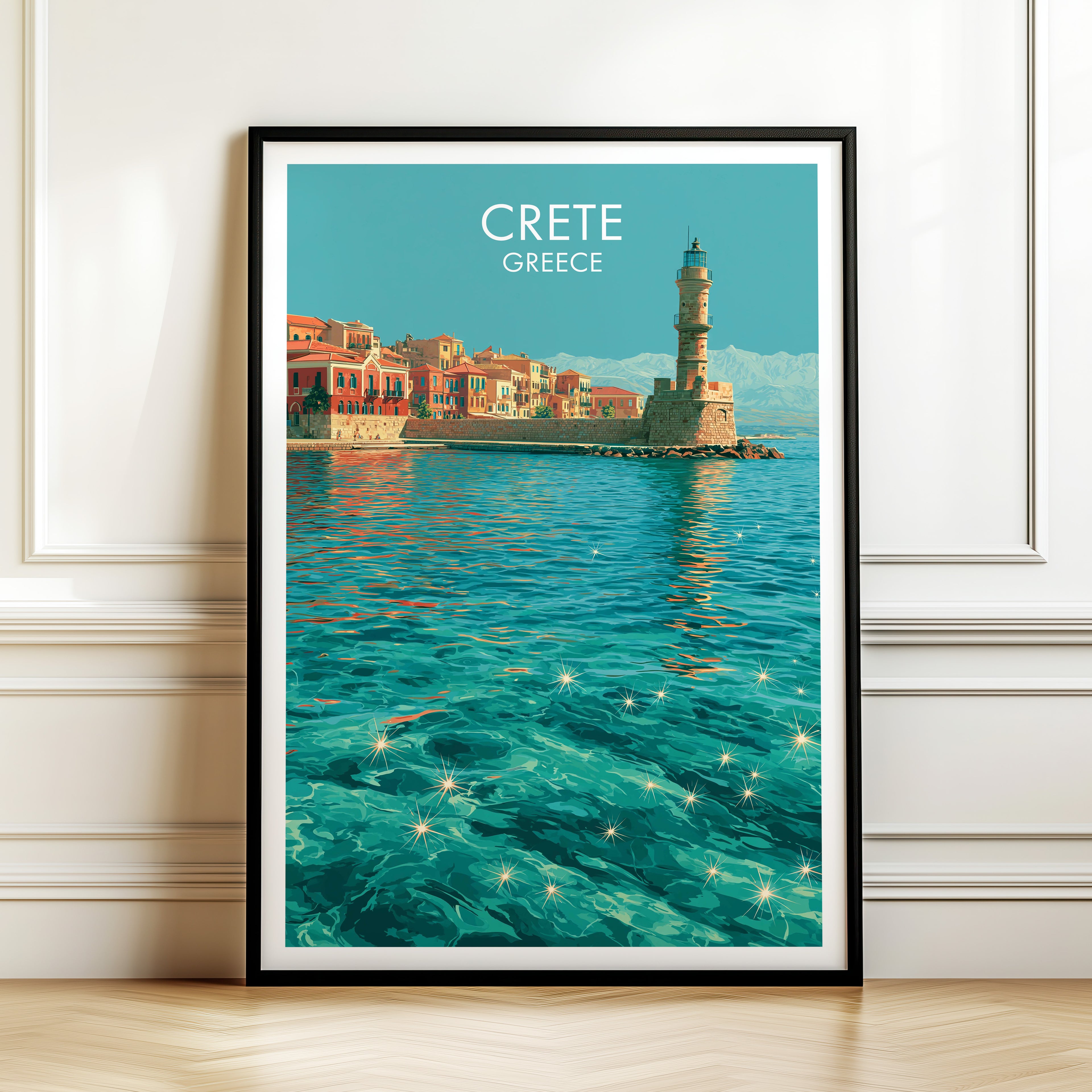 Le port de Chania, Crète, Grèce