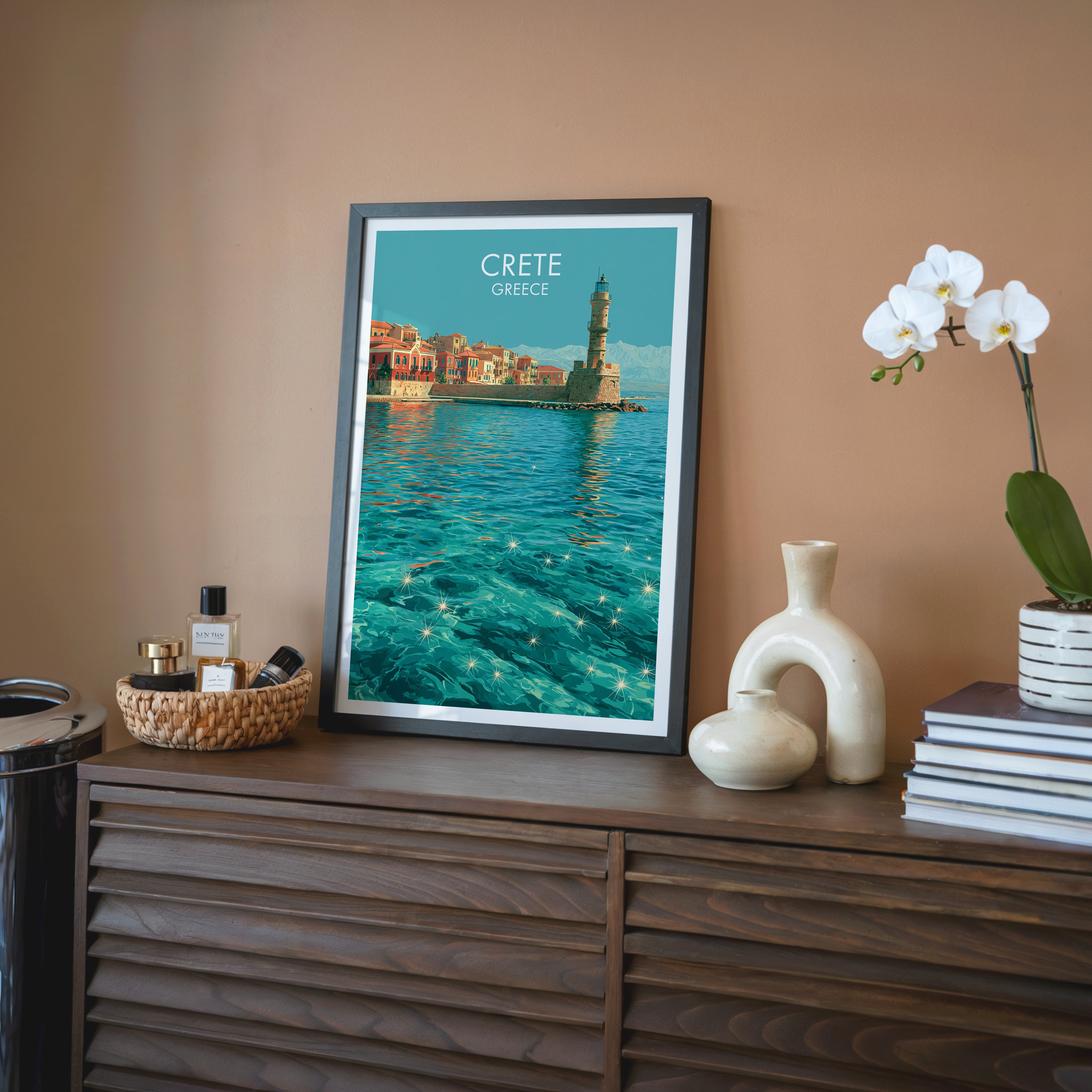 Le port de Chania, Crète, Grèce
