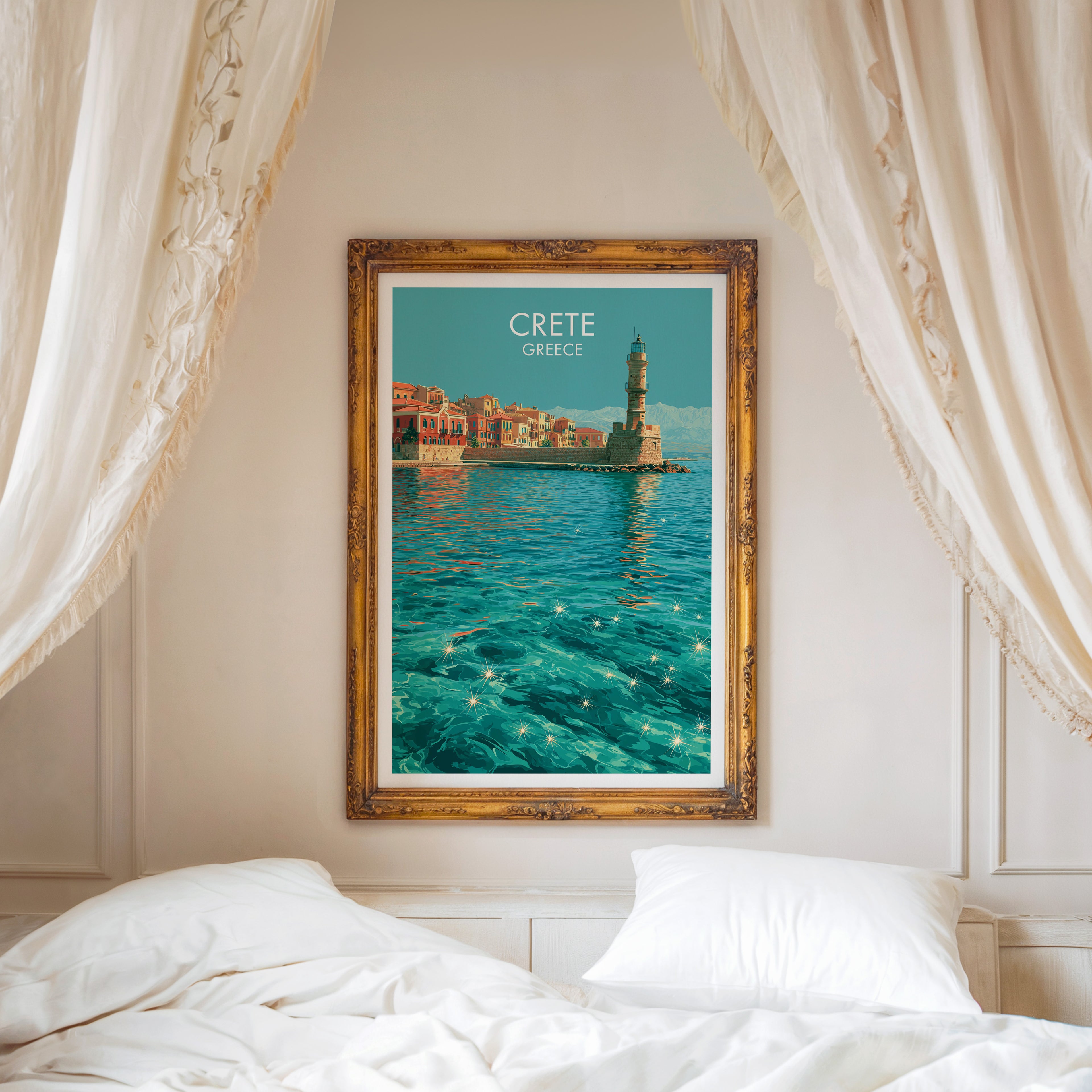 Le port de Chania, Crète, Grèce