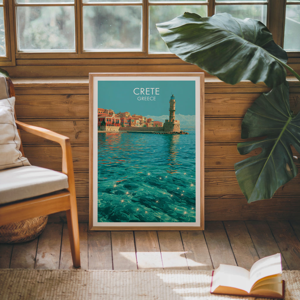 Le port de Chania, Crète, Grèce