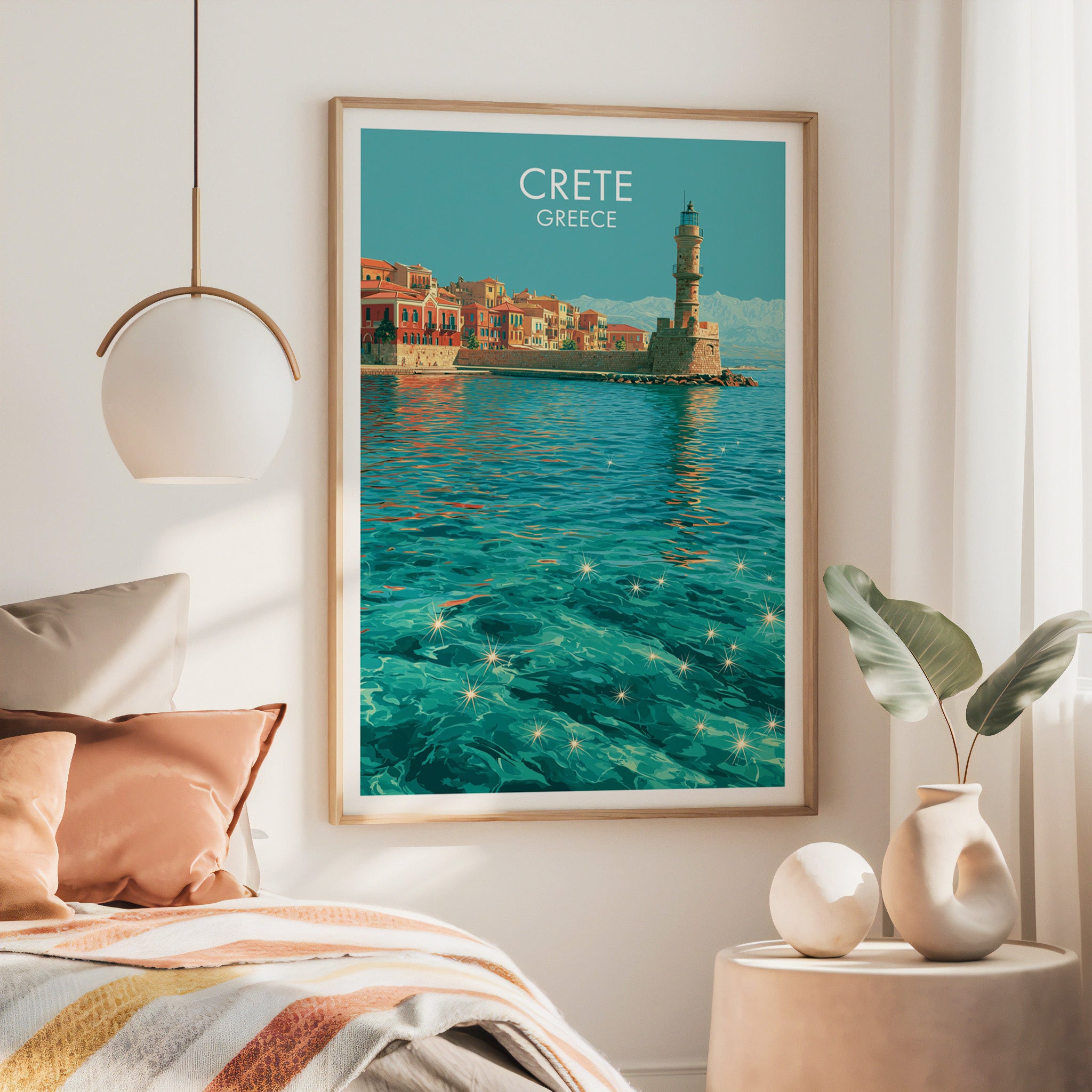 Le port de Chania, Crète, Grèce