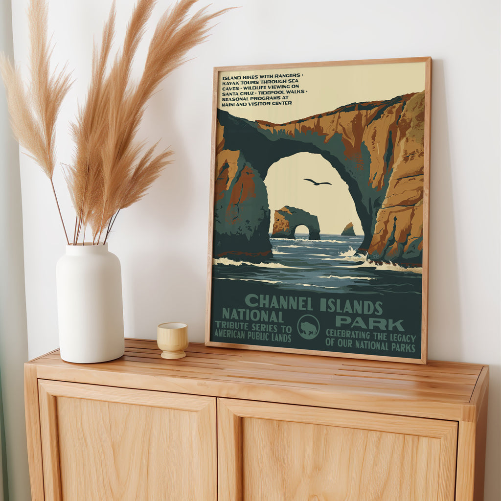 Channel Islands National Park Vintage WPA Art