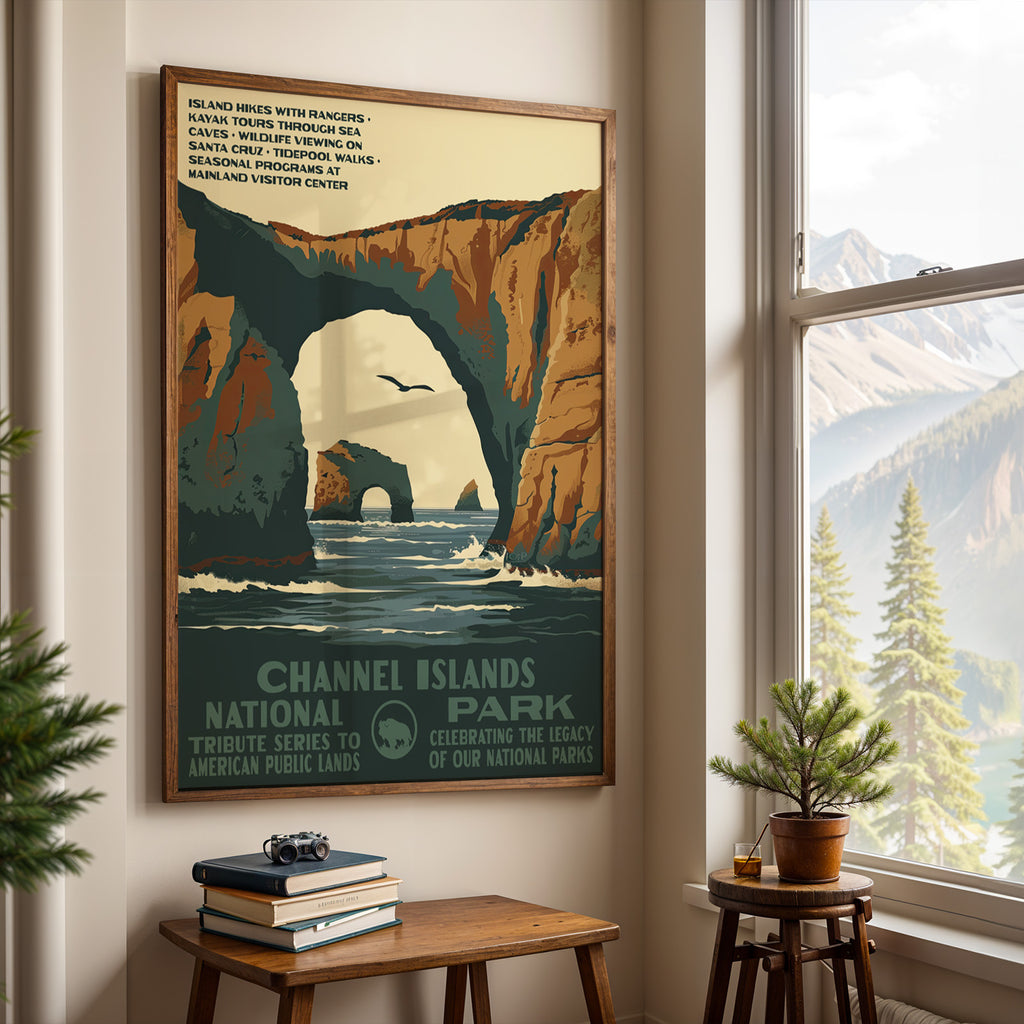 Channel Islands National Park Vintage WPA Art
