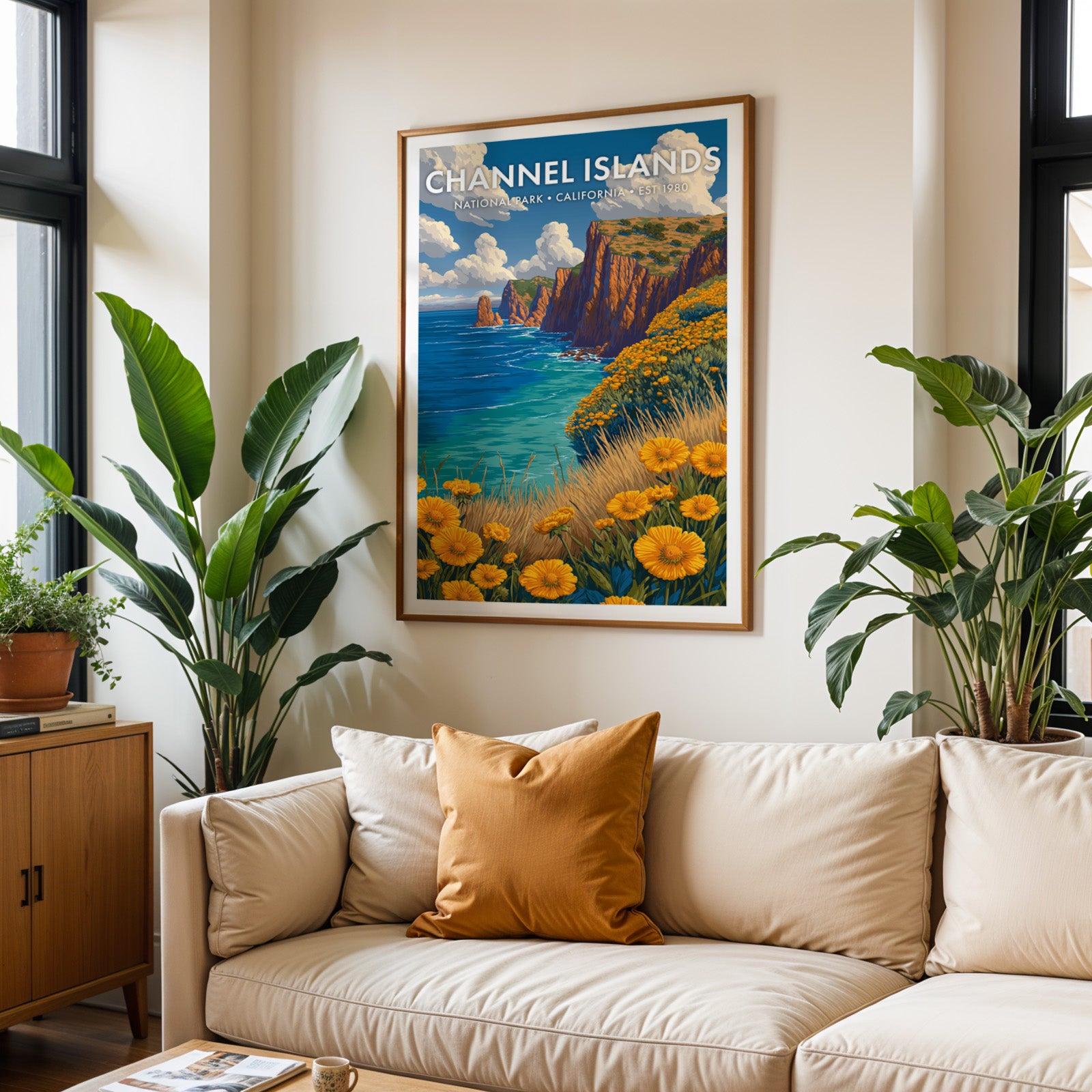 Retro Channel Islands National Park Print