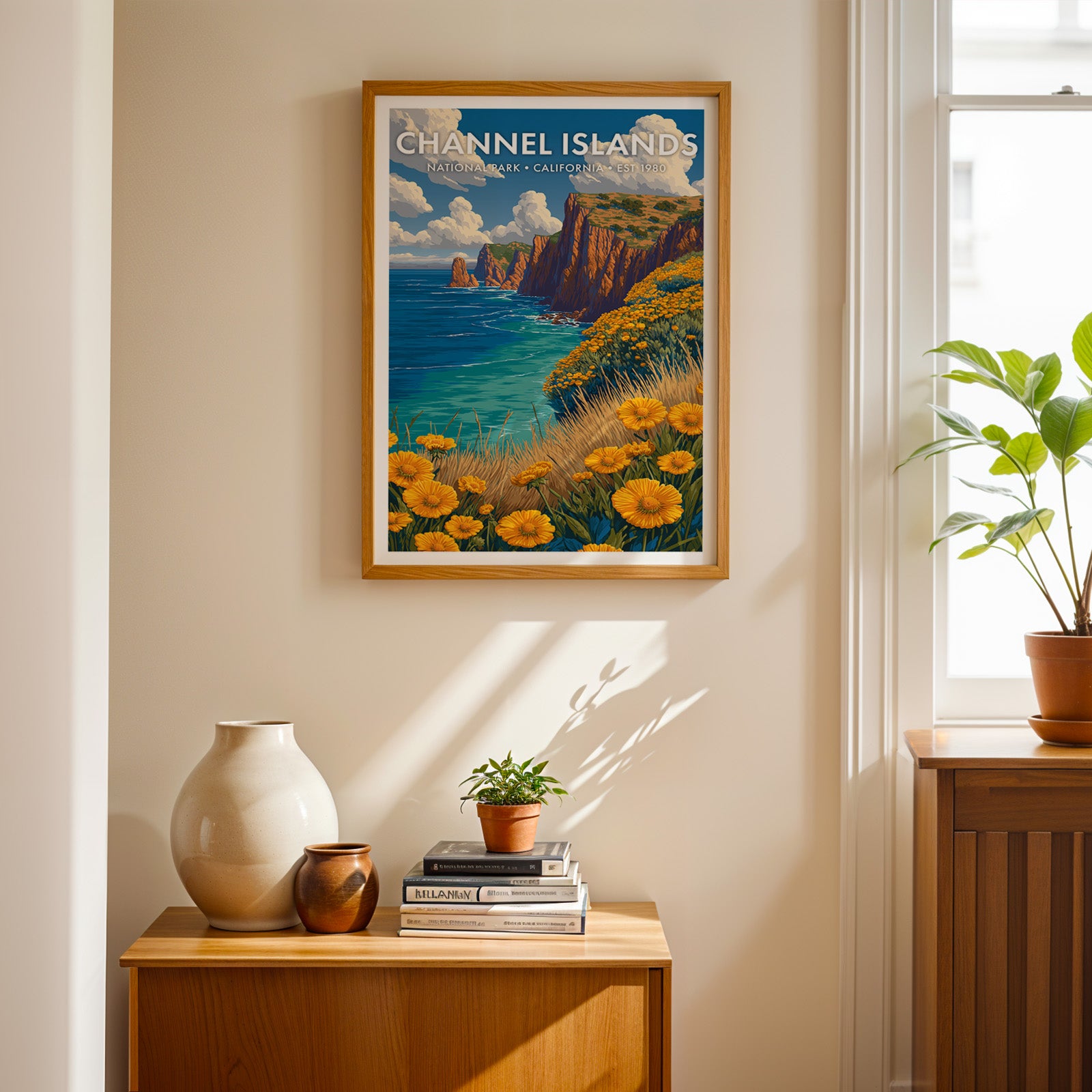 Retro Channel Islands National Park Print