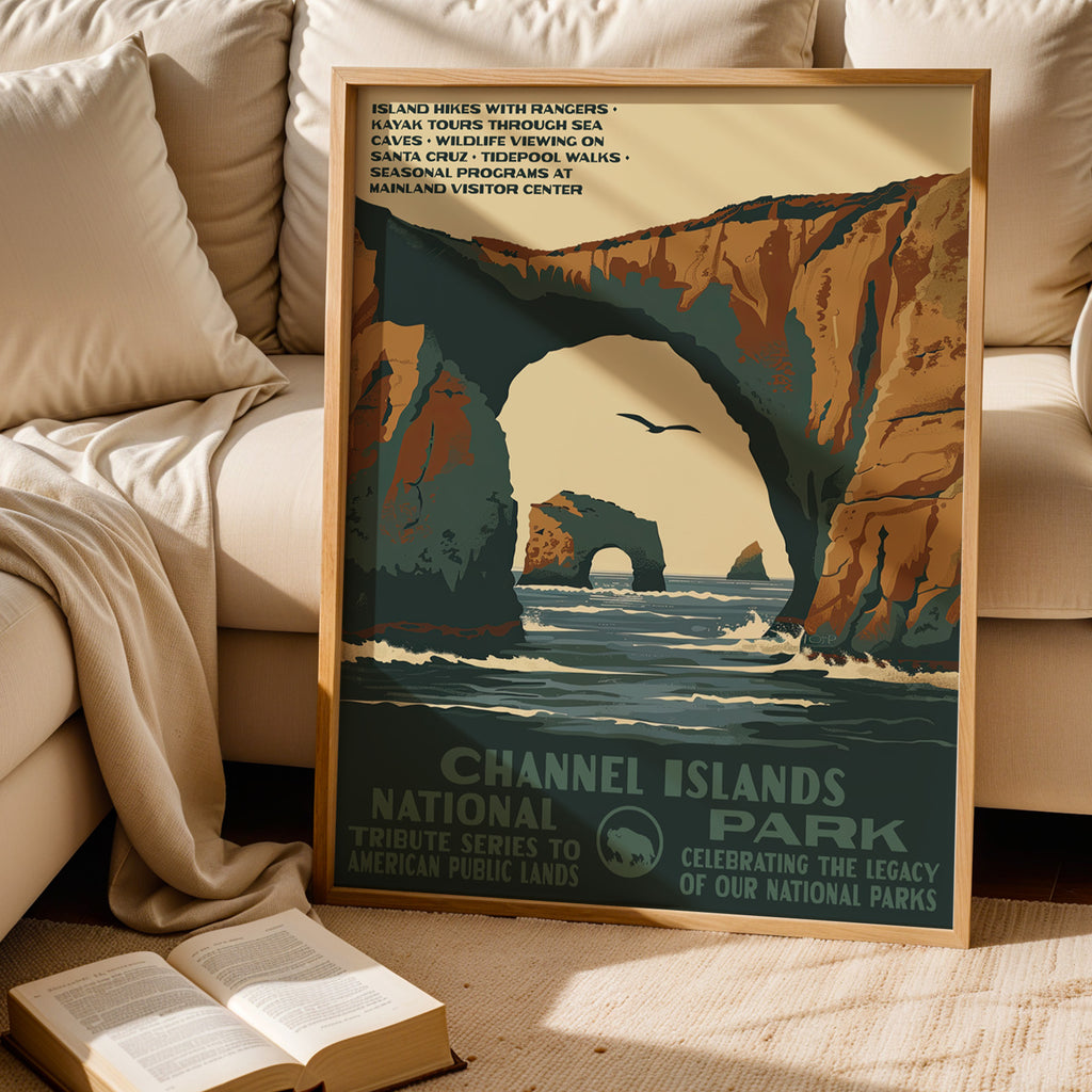 Channel Islands National Park Vintage WPA Art