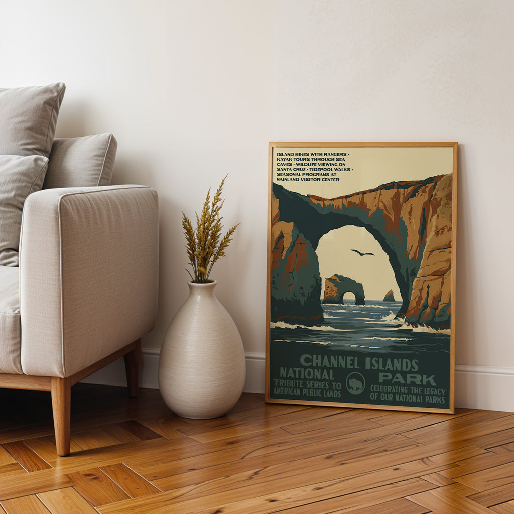 Channel Islands National Park Vintage WPA Art