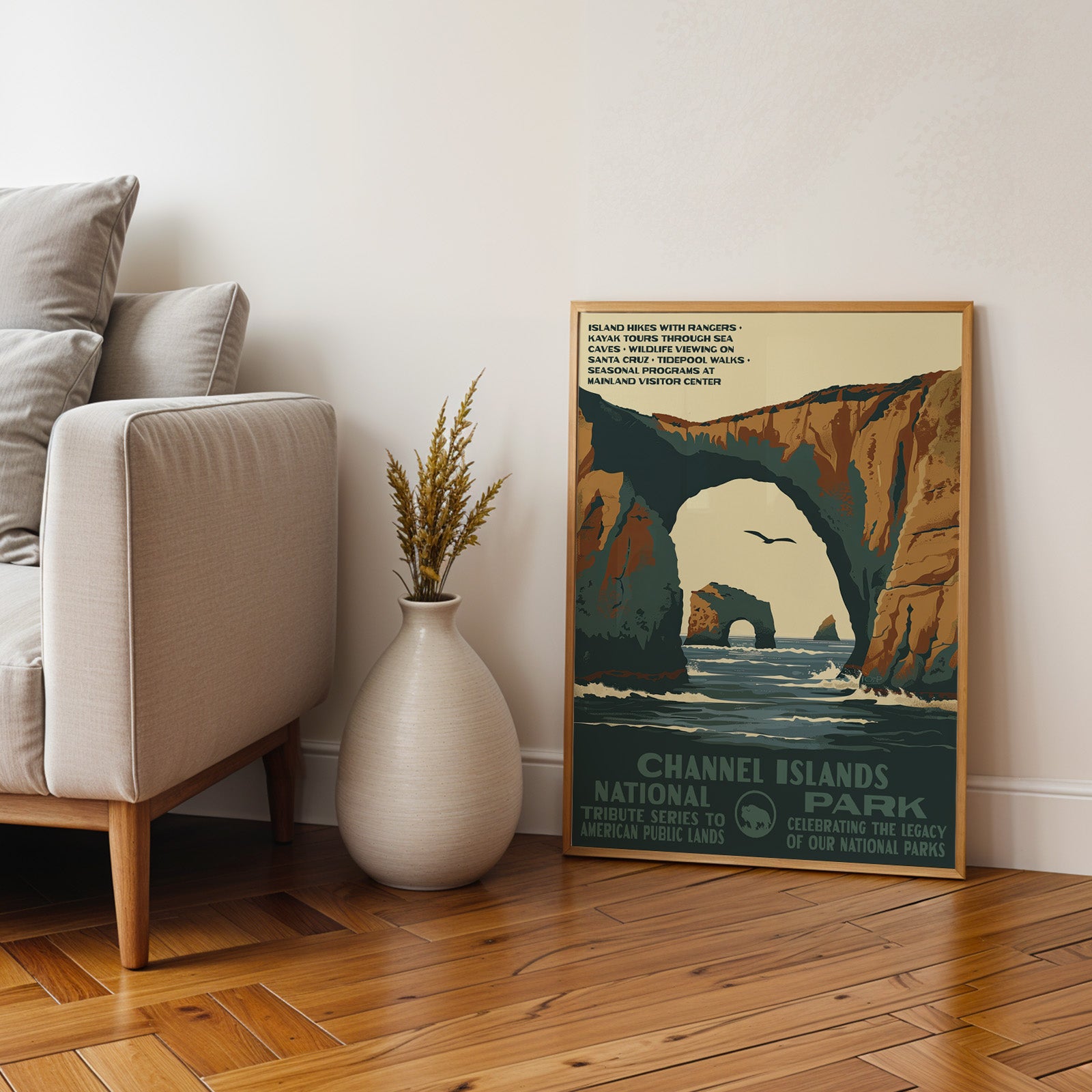 Channel Islands National Park Vintage WPA Art
